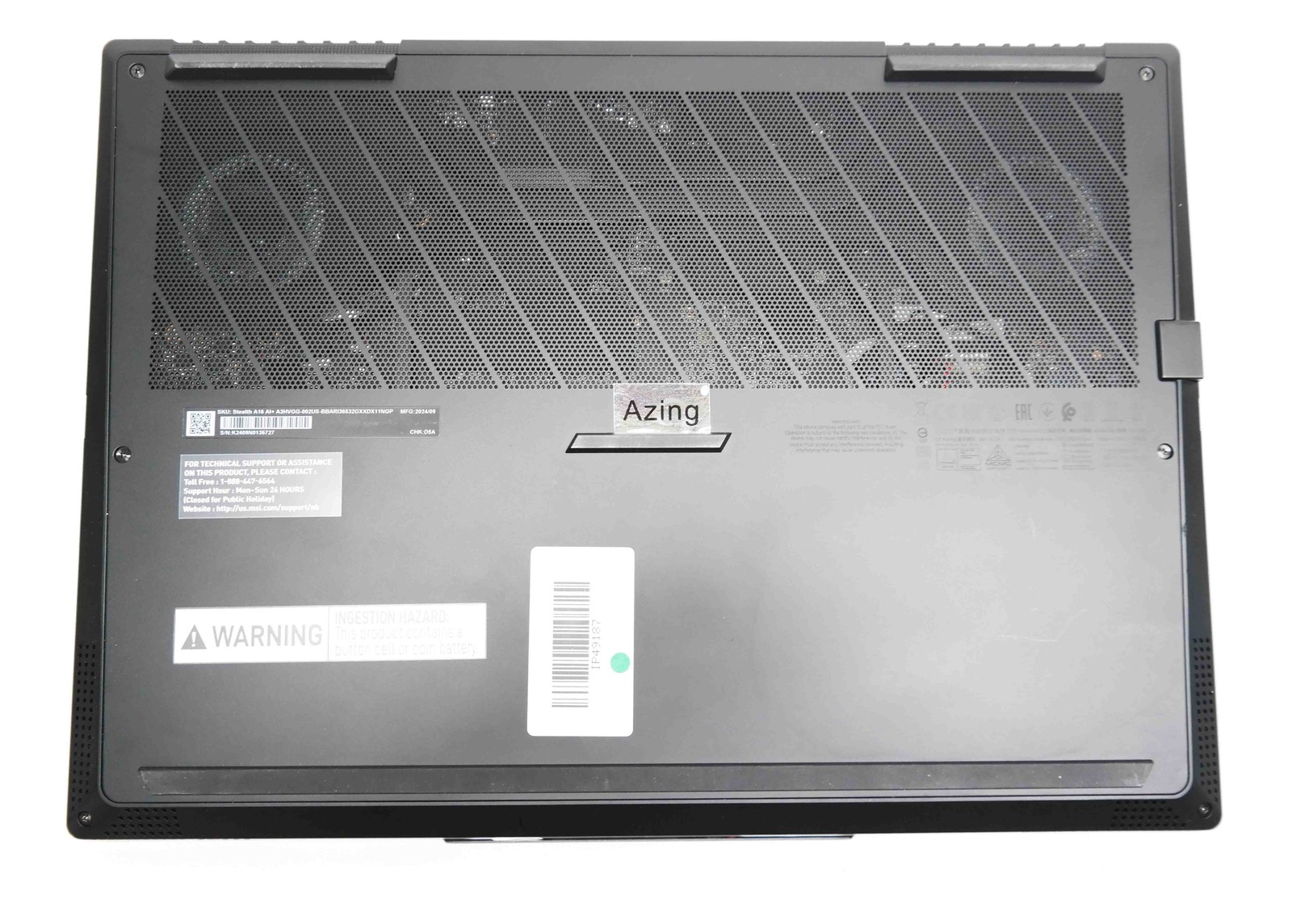 MSI Stealth A16 AI+ 16” AMD Ryzen AI 9-365 32GB 1TB SSD RXT 4070