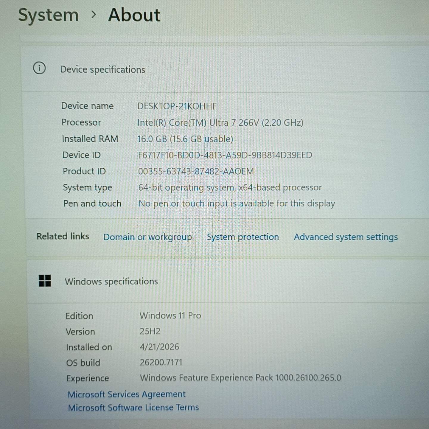 Dell Pro 14 Plus PB14250 14″ Core Ultra 7 266V 2.2GHz 16GB RAM 512GB SSD