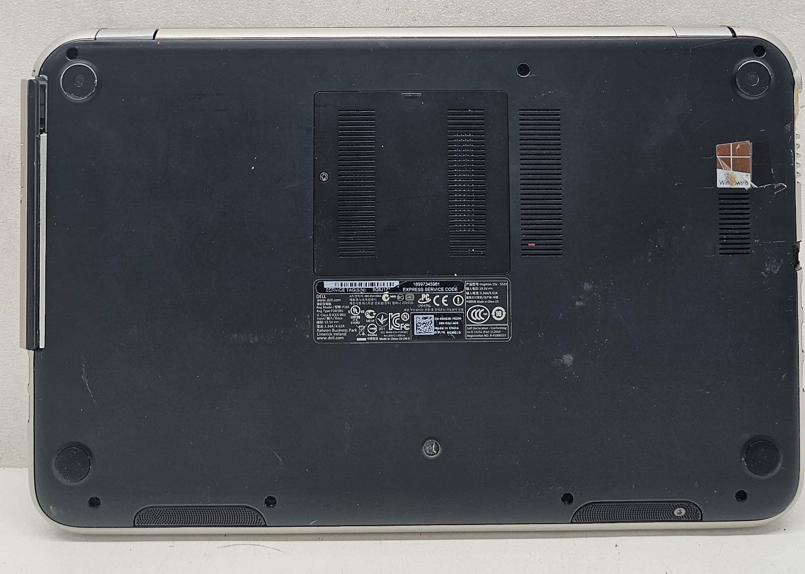 Dell Inspiron 15z – 5523 Laptop Intel Core i5-3337U 2GB Ram 500GB HDD NO OS (FL)