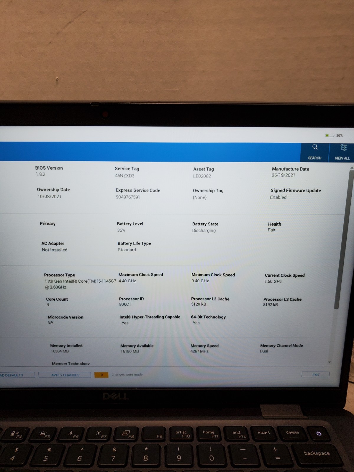 Dell Latitude 7420 14″ Laptop i5-1145G7 2.60GHz 16GB 256GB SSD Win11 #69