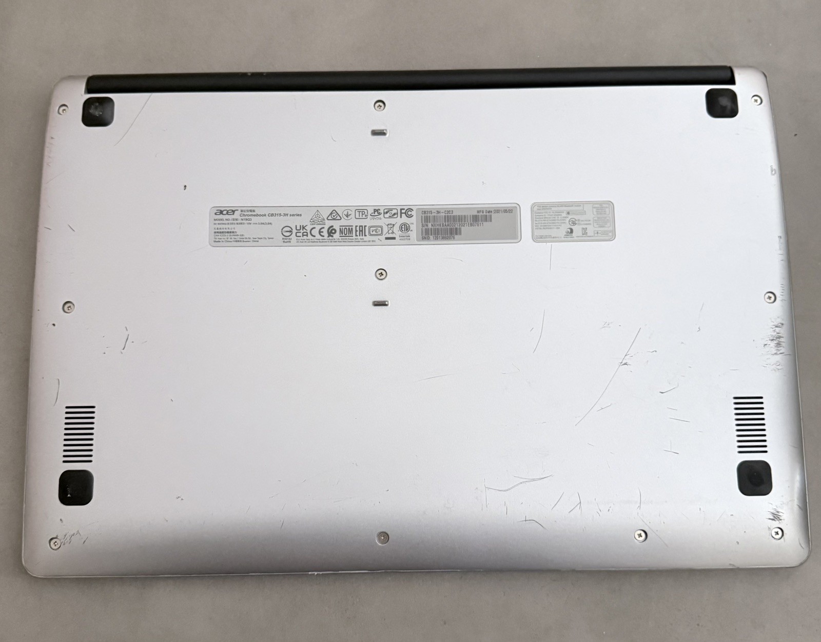 Acer Chromebook 315 15.6” (64GB eMMC Intel Celeron N4020 1.1GHz 4GB RAM) Laptop
