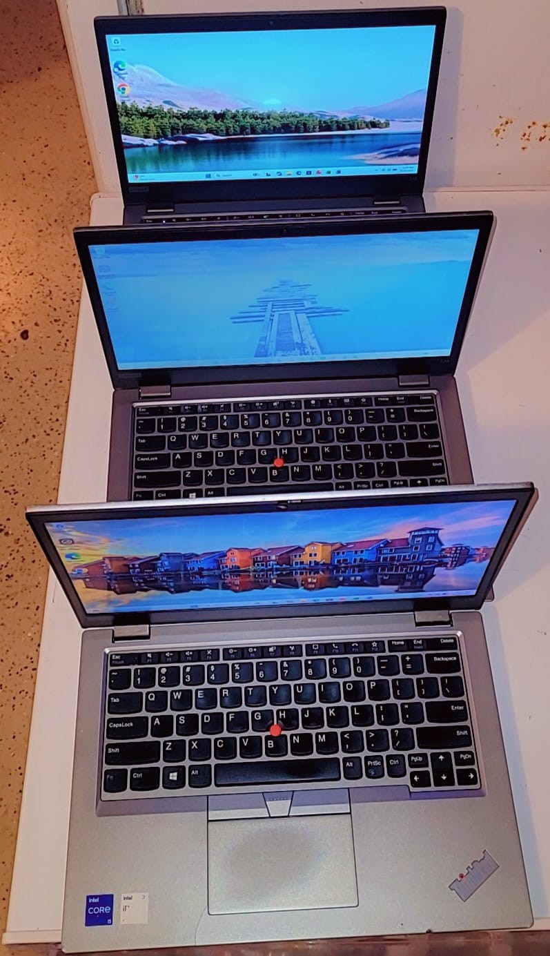Lot of 3 Lenovo ThinkPad L13 Gen 2 13″ i5-1135G7 8GB 256GB SSD WIN 11P O365