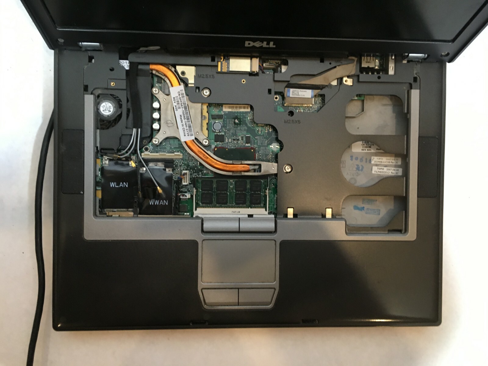 Dell Latitude D830 Receives Power Does Not Turn On For Parts or Repair -FT