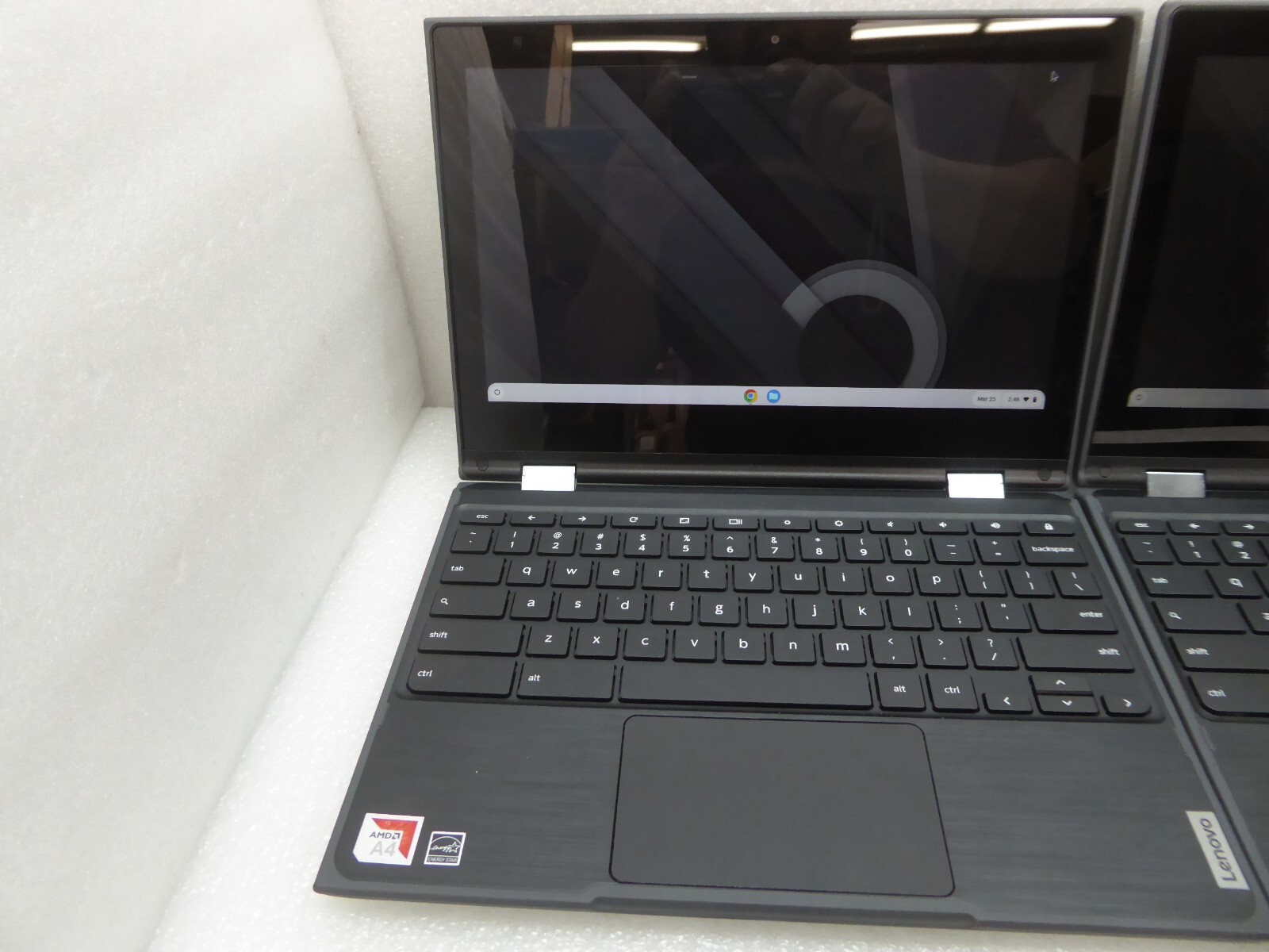 3 Lenovo Chromebook AMD A4 9120C Radeon R4 4GB Ram 300e 2nd Gen Touch Screen