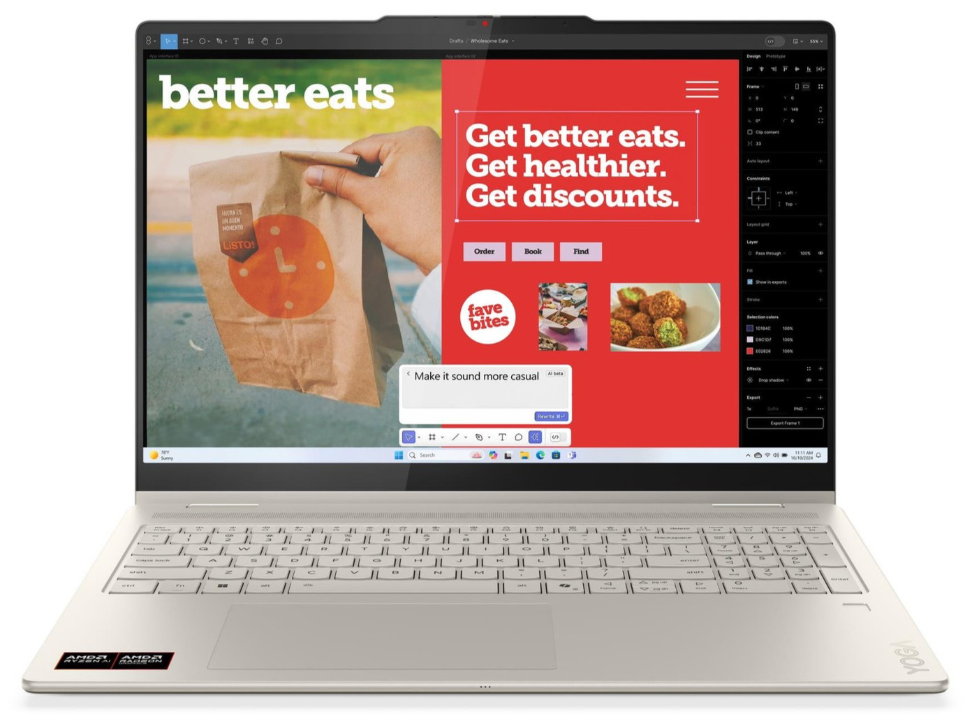 Lenovo Yoga 7 2-in-1 16″ 2K Touch Ryzen AI 5 340 16GB 1TB SSD FPReader Yoga Pen