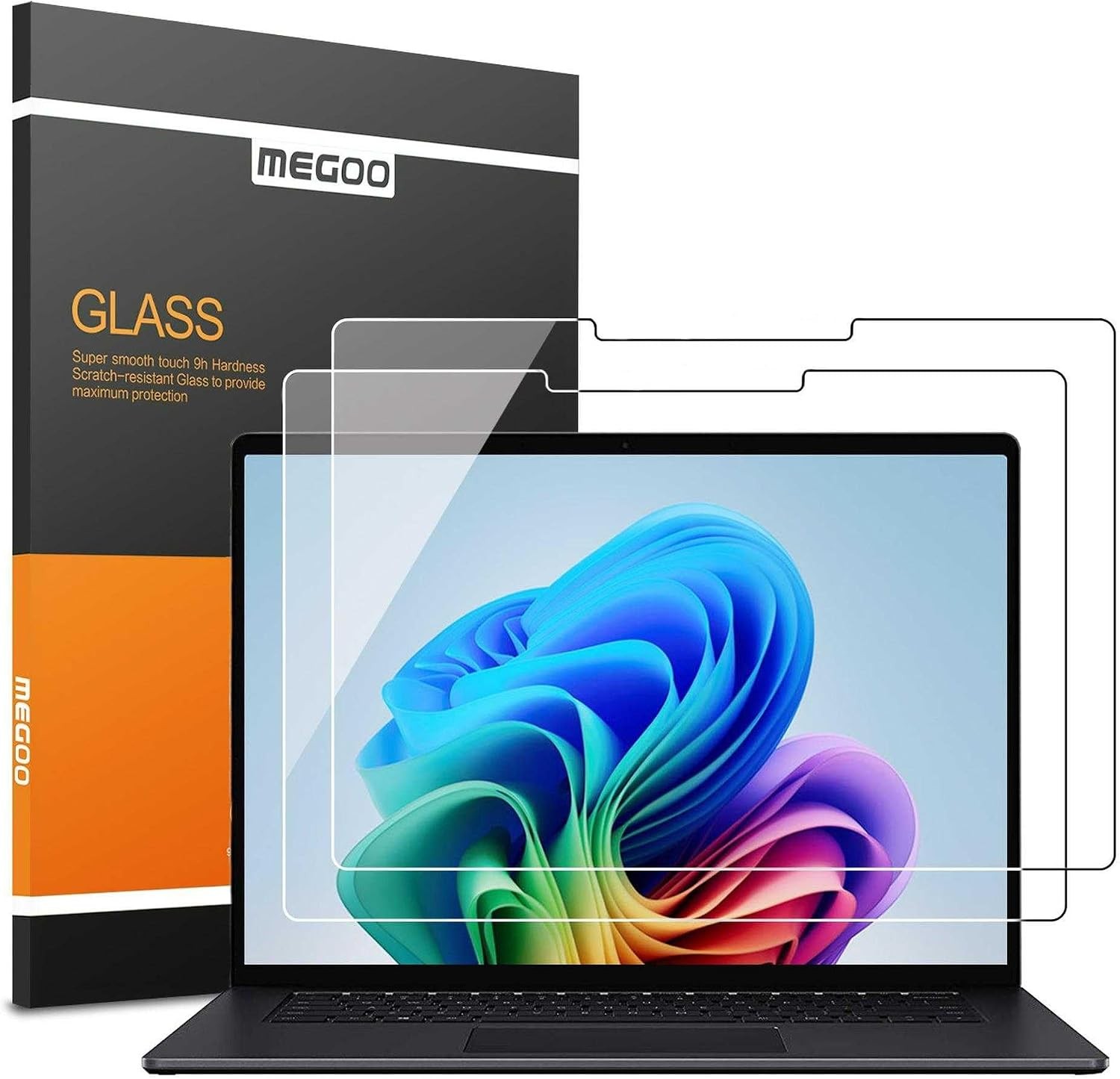 Tempered Glass ArmorShield Screen Protector for Surface Laptop 13″ (2025), 2 Pac