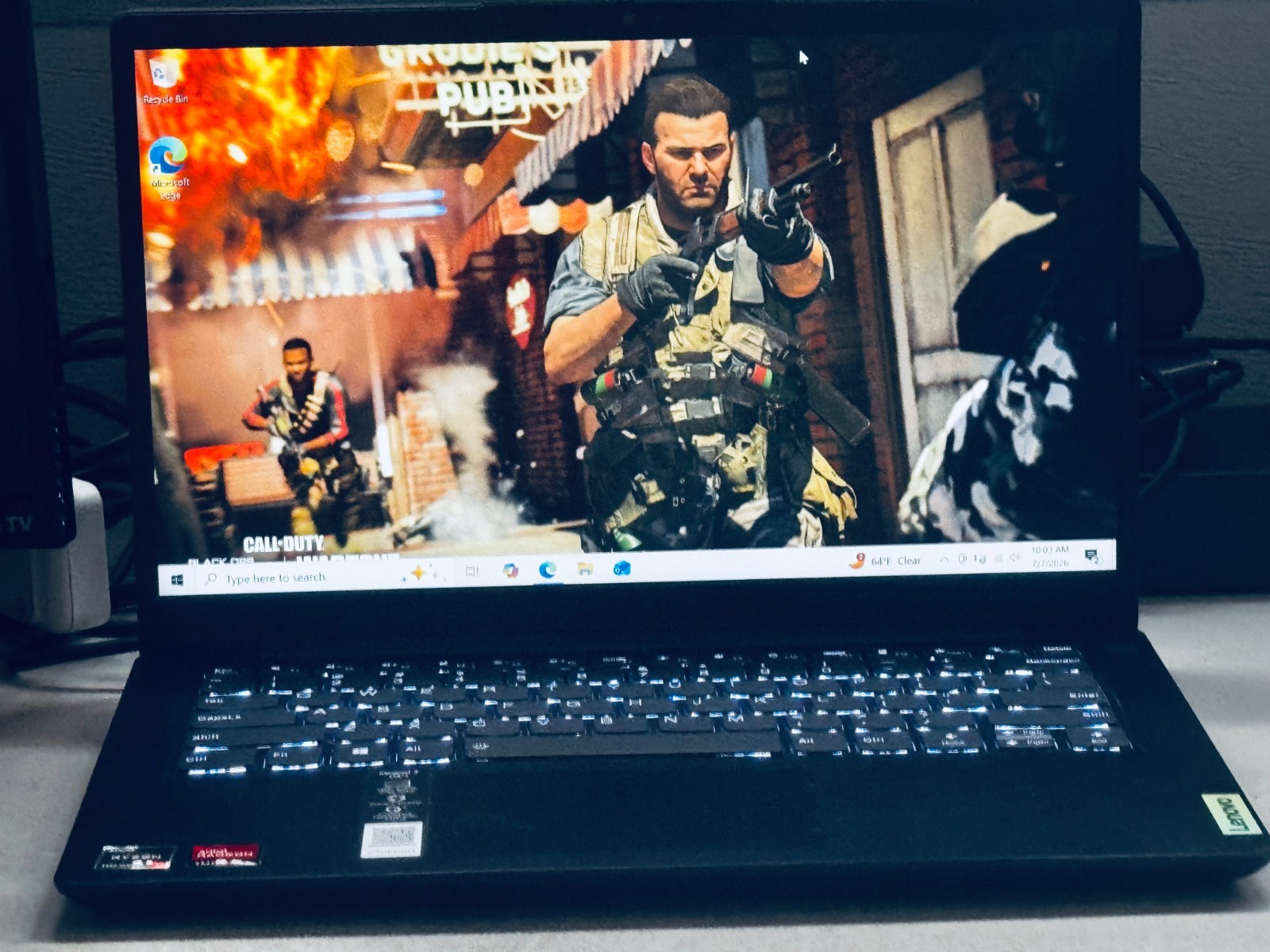 Lenovo IdeaPad Gaming Laptop-AMD Ryzen 5-12GB RAM-256GB-2GB VIDEO-12hr. Battery
