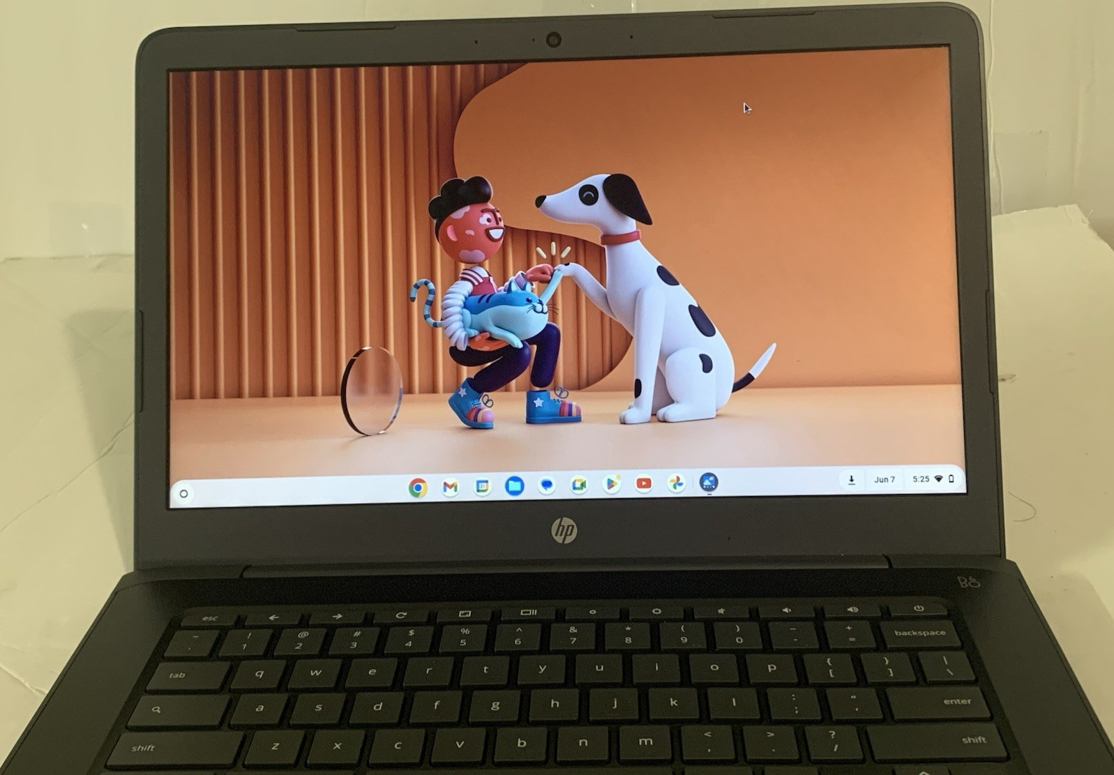 HP Touchscreen Chromebook 14″ Intel Celeron 1.1GHz 4GB RAM 32GB eMM Adapter