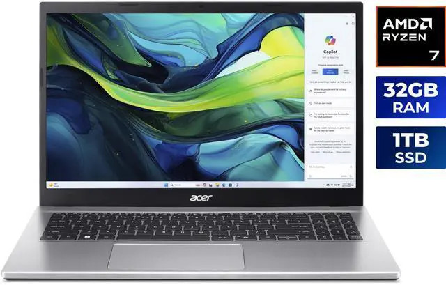 Acer Aspire Go 15.6 in Full IPS Display Ryzen 7 7730U Radeon 1TB PCIe 32GB DDR4