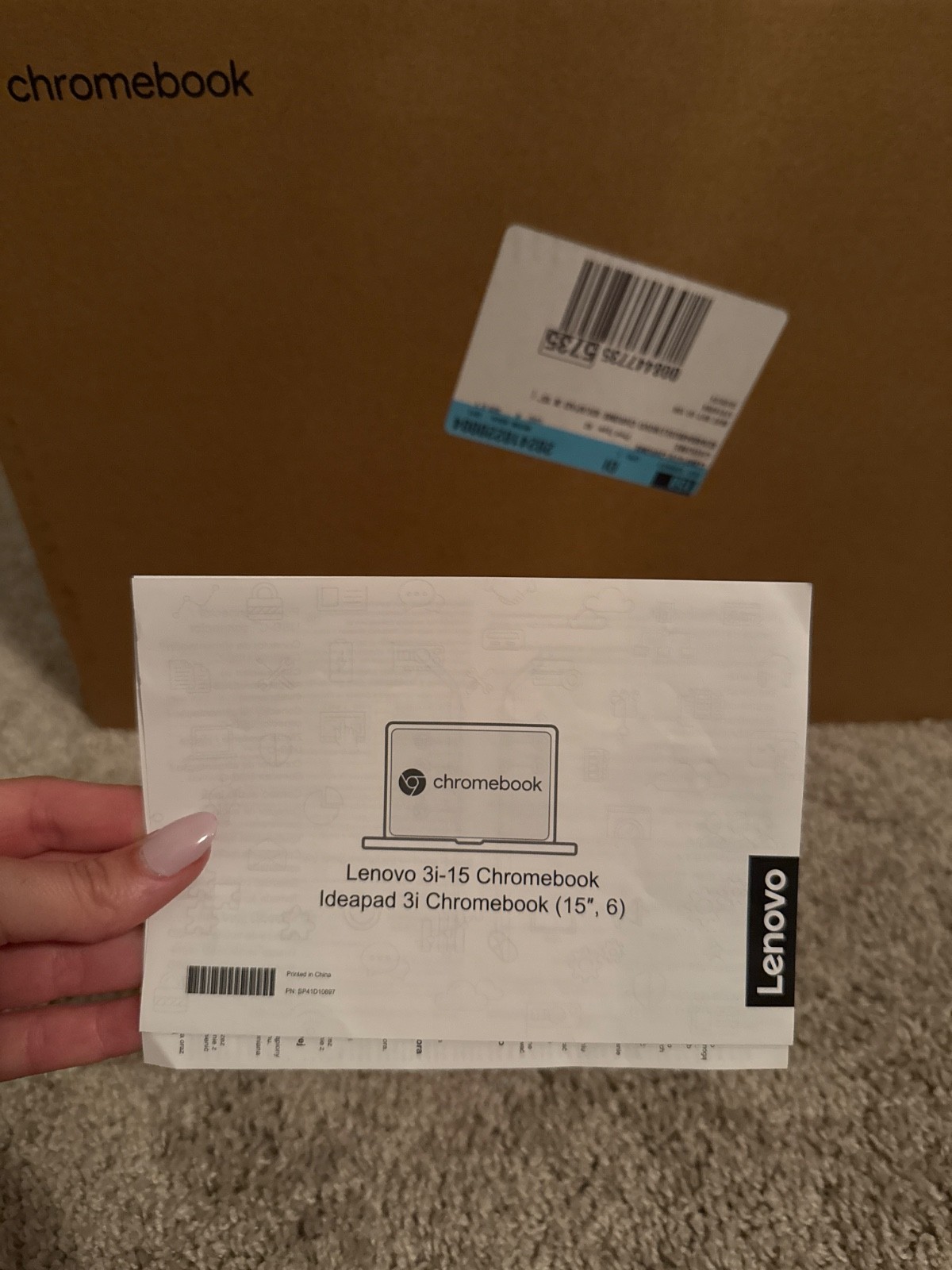 Lenovo Chromebook Laptop IdeaPad3- 64gb emmc, 15.6 display