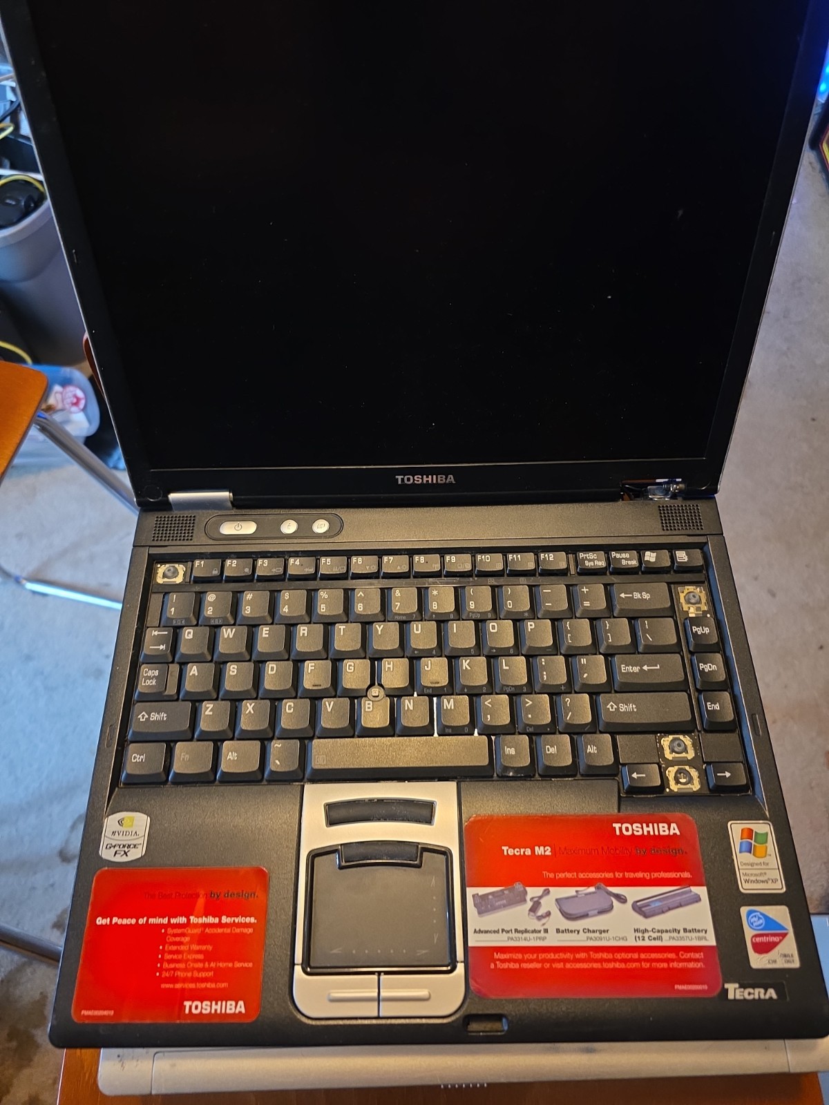 Vintage Toshiba Tecra M2 PTM20U Laptop – For Parts – *READ Set Of 4