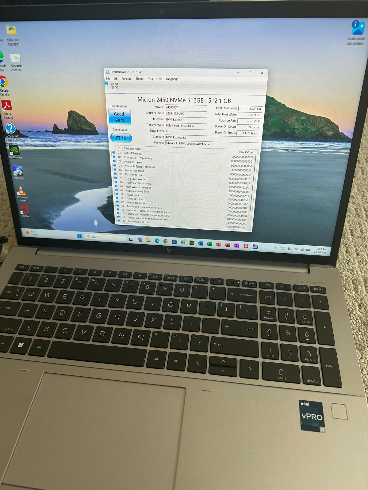 HP ZBook Fury G9 16″ i7-12850HX 16 GB DDR5 RAM 512GB SSD RTX A1000 (Read Full)