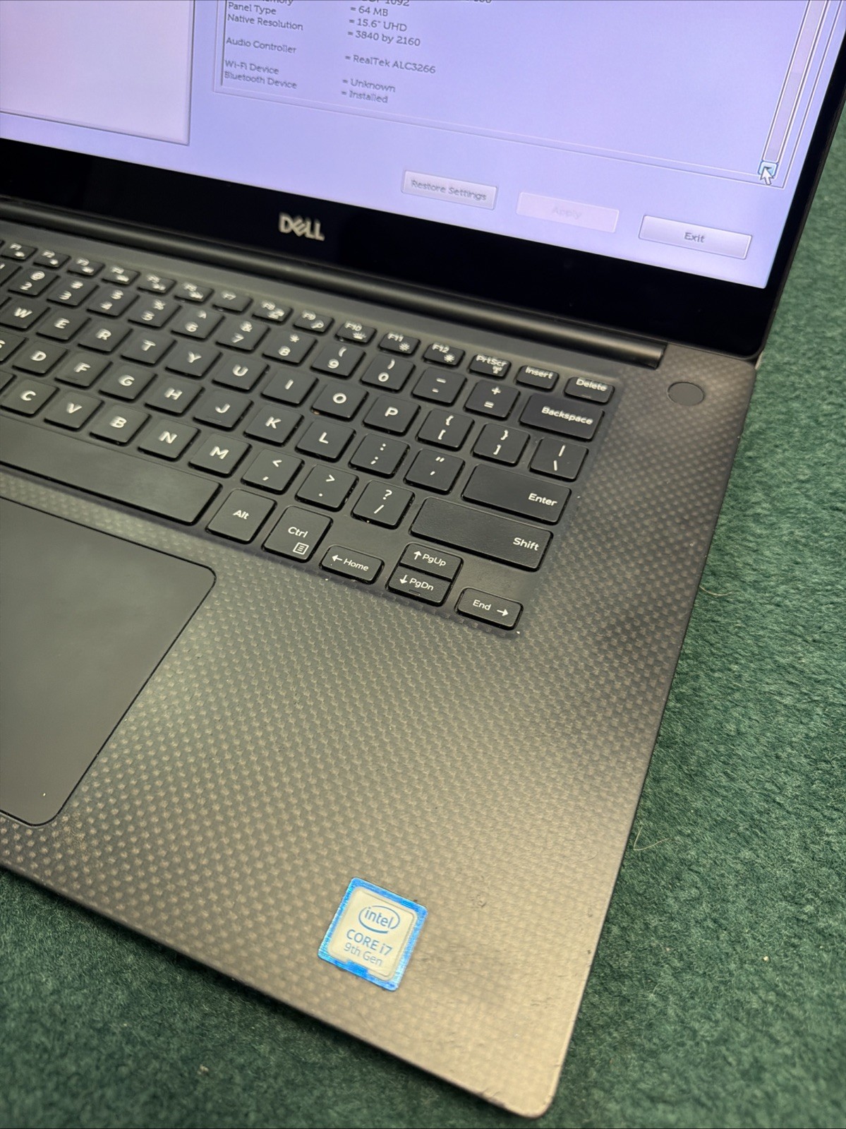 Dell XPS 15 7590 4K i7-9750H 2.60GHz 16GB 512GB SSD GTX 1650 Very Good