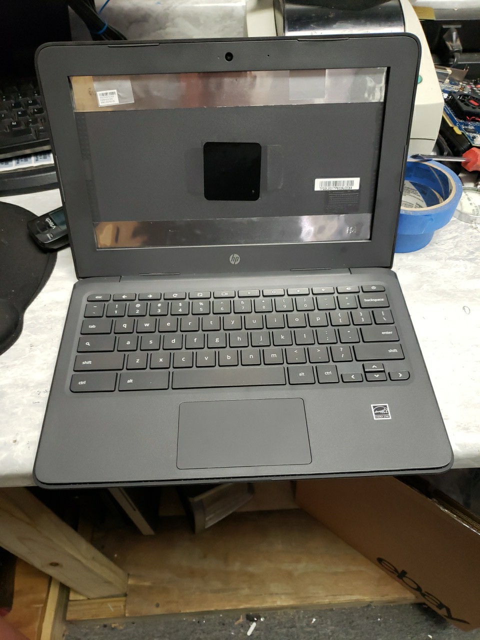 used HP 11 G6 EE 3NU57UT Chromebook complete case see pictures free ship