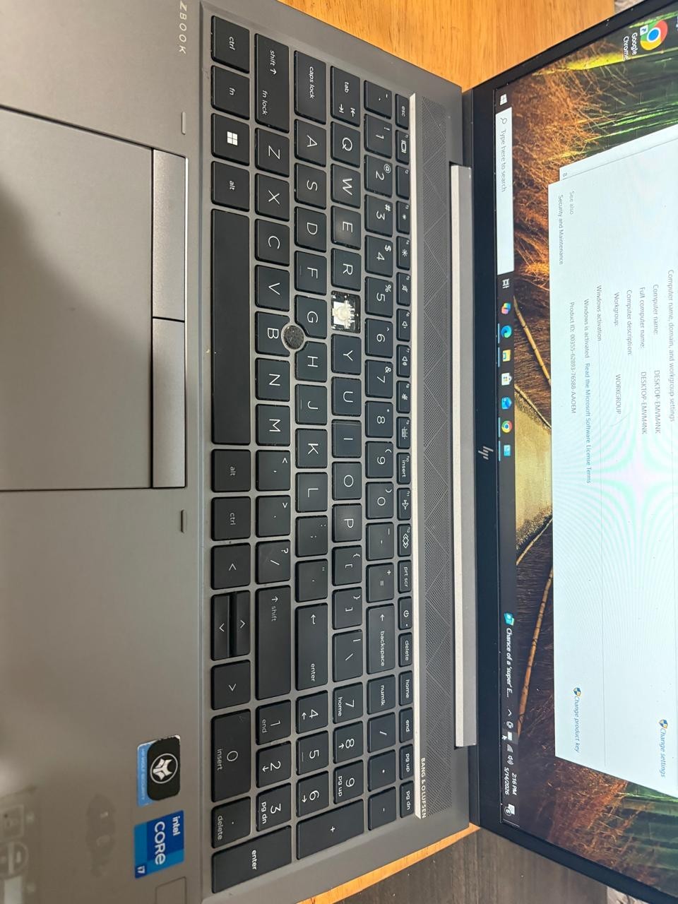 HP ZBook Firefly 15 G8 i7-1165G7 2.80GHz 8GB RAM 256GB SSd NViDIA T500 W 10PRO