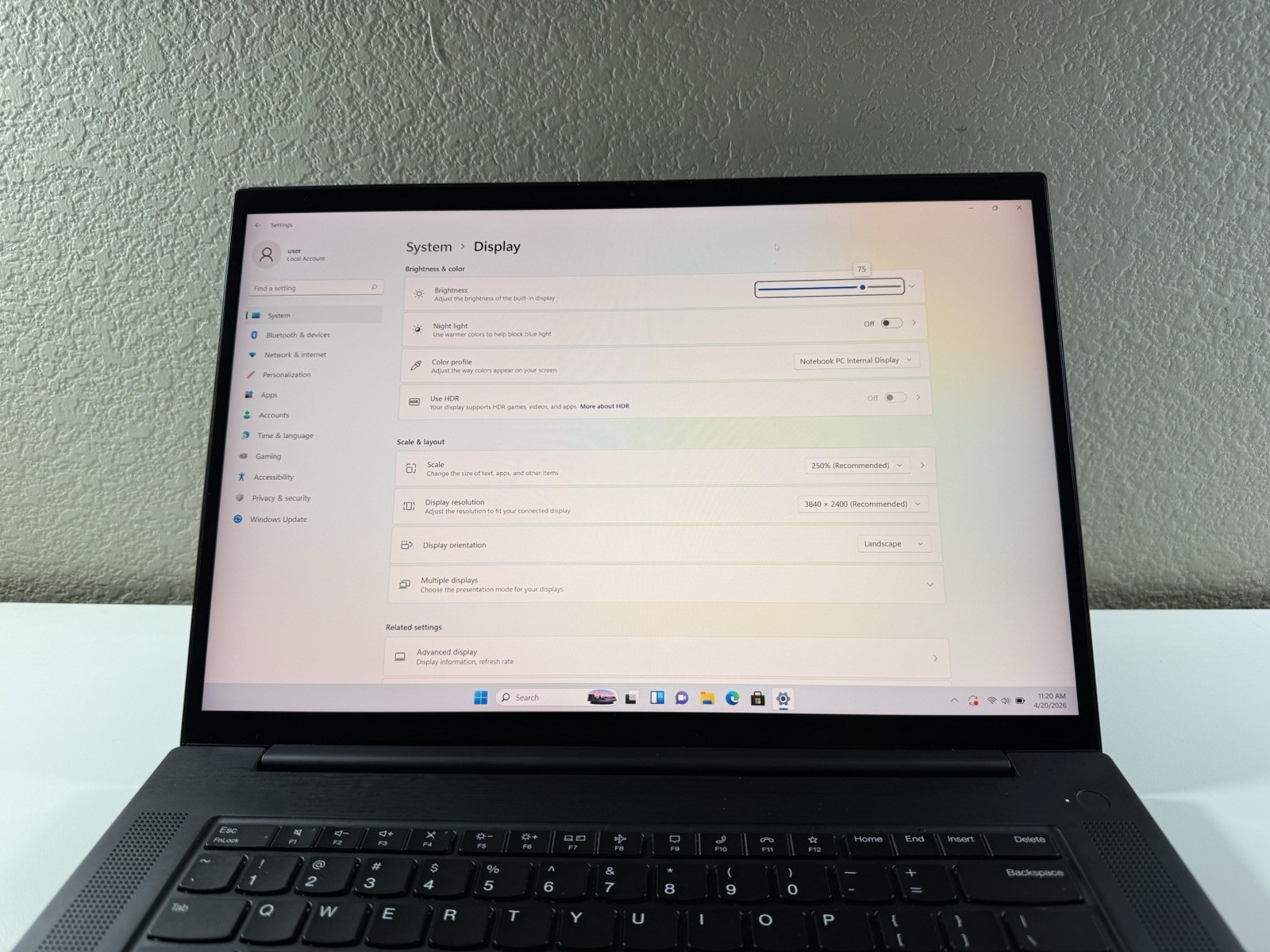LENOVO THINKPAD P1 Gen 4 TOUCH 4k I7-11850H 512GB 16GB RAM NVIDIA T1200 WIN 11