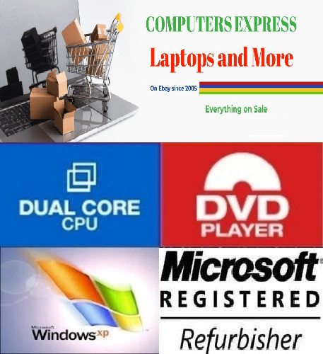 Dell Laptop Windows XP -Parallel port-9 pin Serial Port-RS232-WIFI- Battery