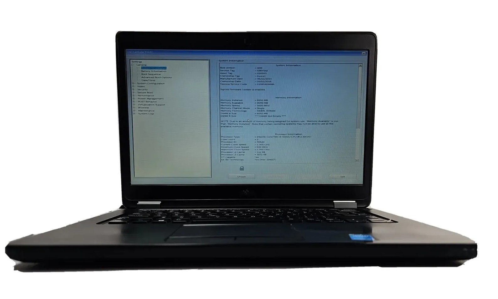 DELL Latitude E5450 14″ Laptop i5 2.30 GHz 8GB RAM READ Computer