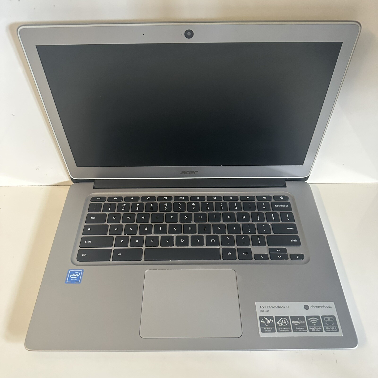 14” Acer Chromebook 14 N16P1 CB3-431 Scraps/Salvage