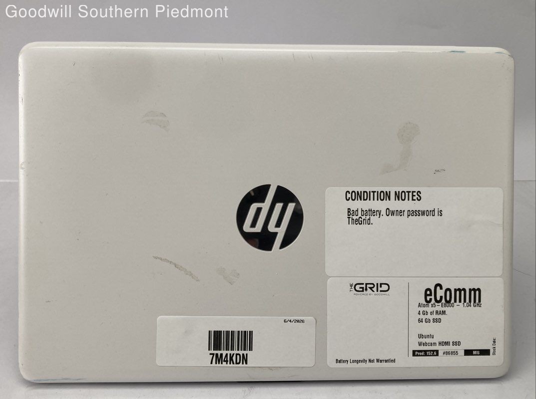 HP Stream Atom x5-E8000 1.04GHz 4Gb RAM 64Gb SSD – Tested