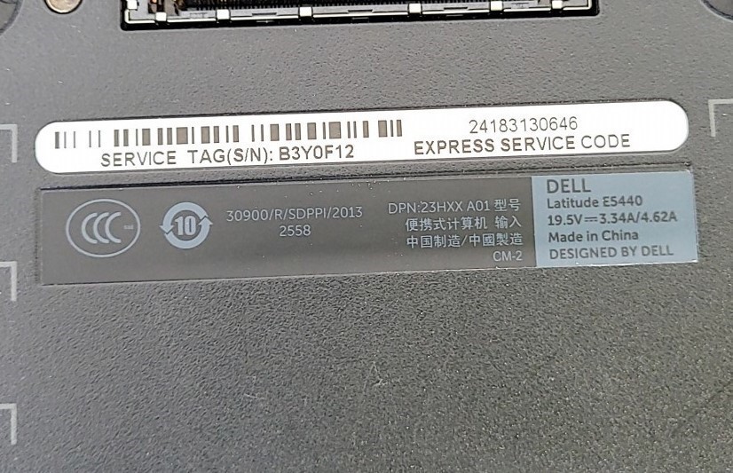 DELL LATITUDE E5440 23HXX Laptop Core I5-4300U 4GB 500GB SEE NOTES