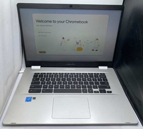 Asus Chromebook C523NA 15.6″ Intel N3350 1.1GHz 4GB RAM 32GB eMMC **READ**