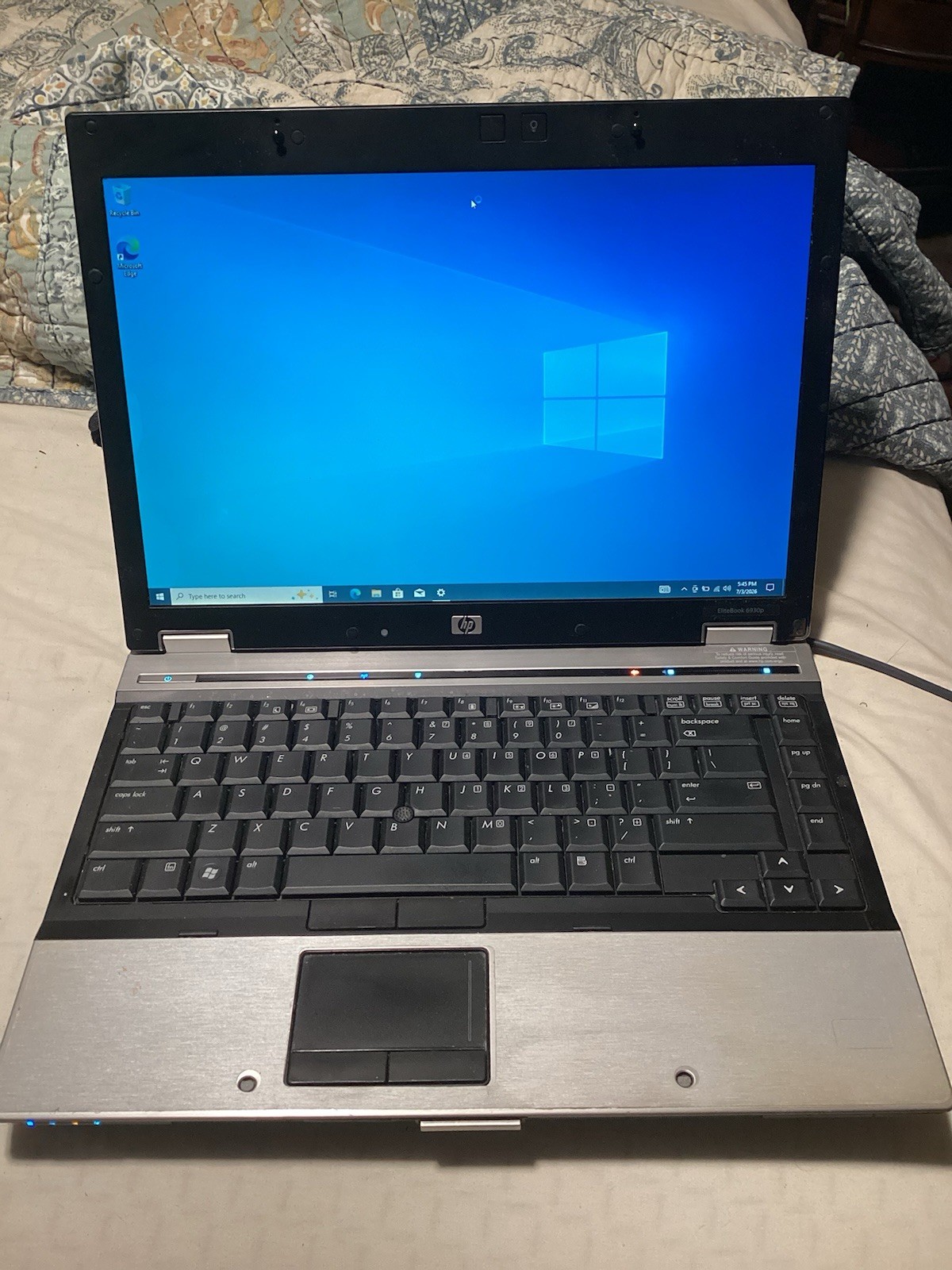 HP EliteBook 6930p 14″ Core 2 Duo P8700 2.53GHz 4GB 150 GB SSD Win10 Pro