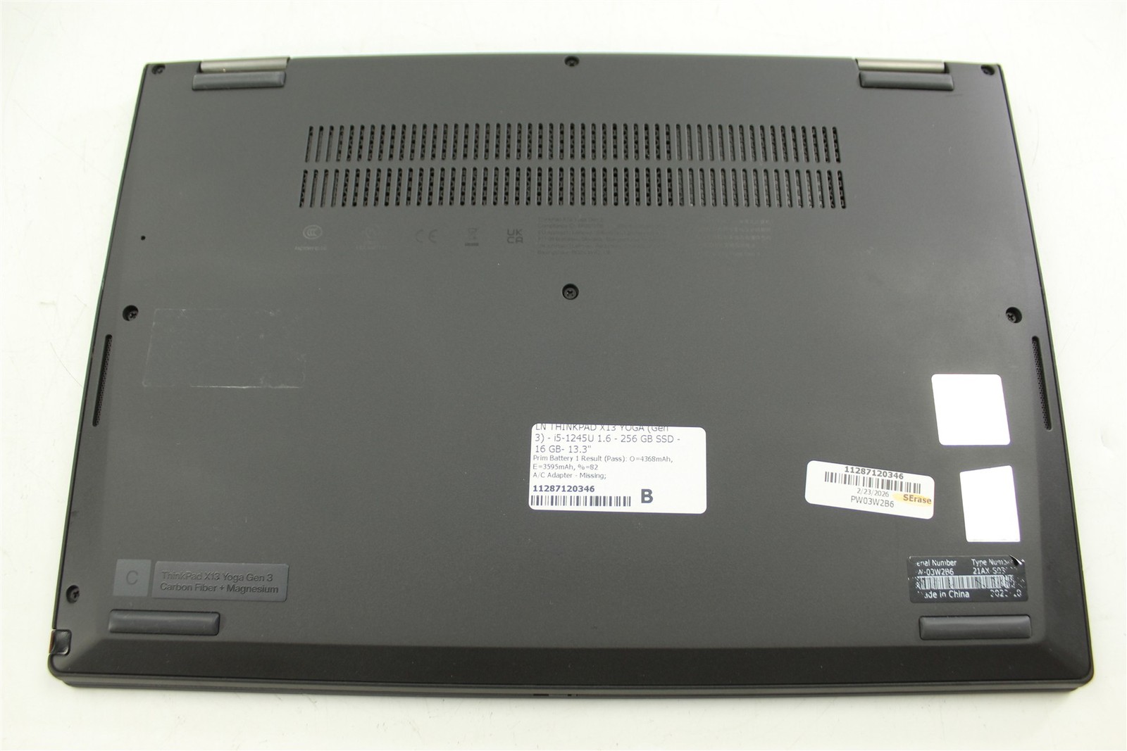 Lenovo ThinkPad X13 Yoga Gen 3 13.3″ i5-1245U 1.6GHz 256GB SSD 16GB RAM W11H