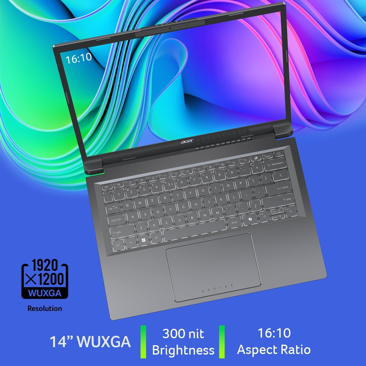 Aspire 14 AI Copilot+ PC | 14″ WUXGA Display | Intel Core Ultra 5 Processor 226V