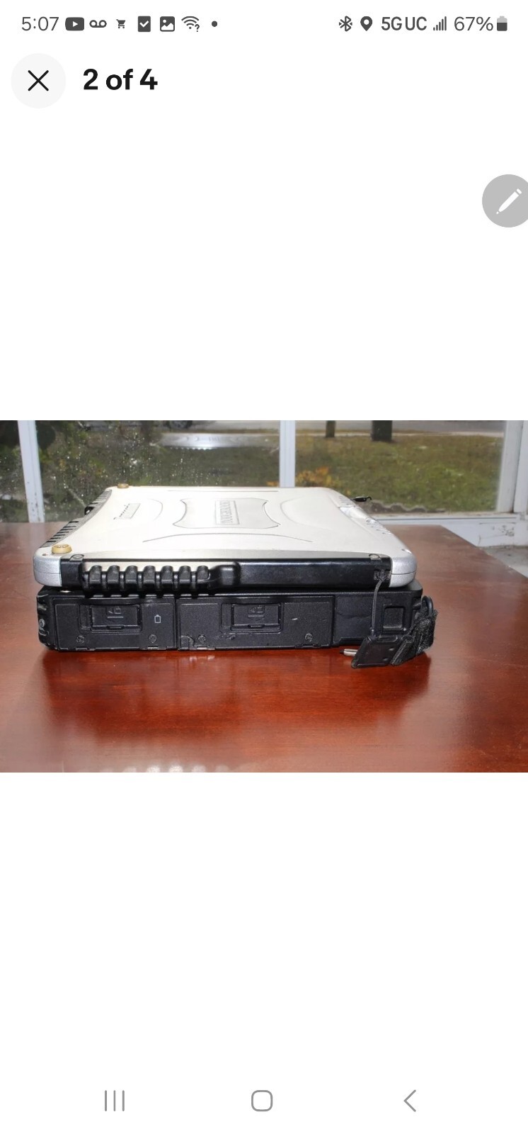 Panasonic Toughbook CF-19 MK4 i5 4GB, TOUCHSCREEN , 128 SSD.WIN 10 PRO 64BIT