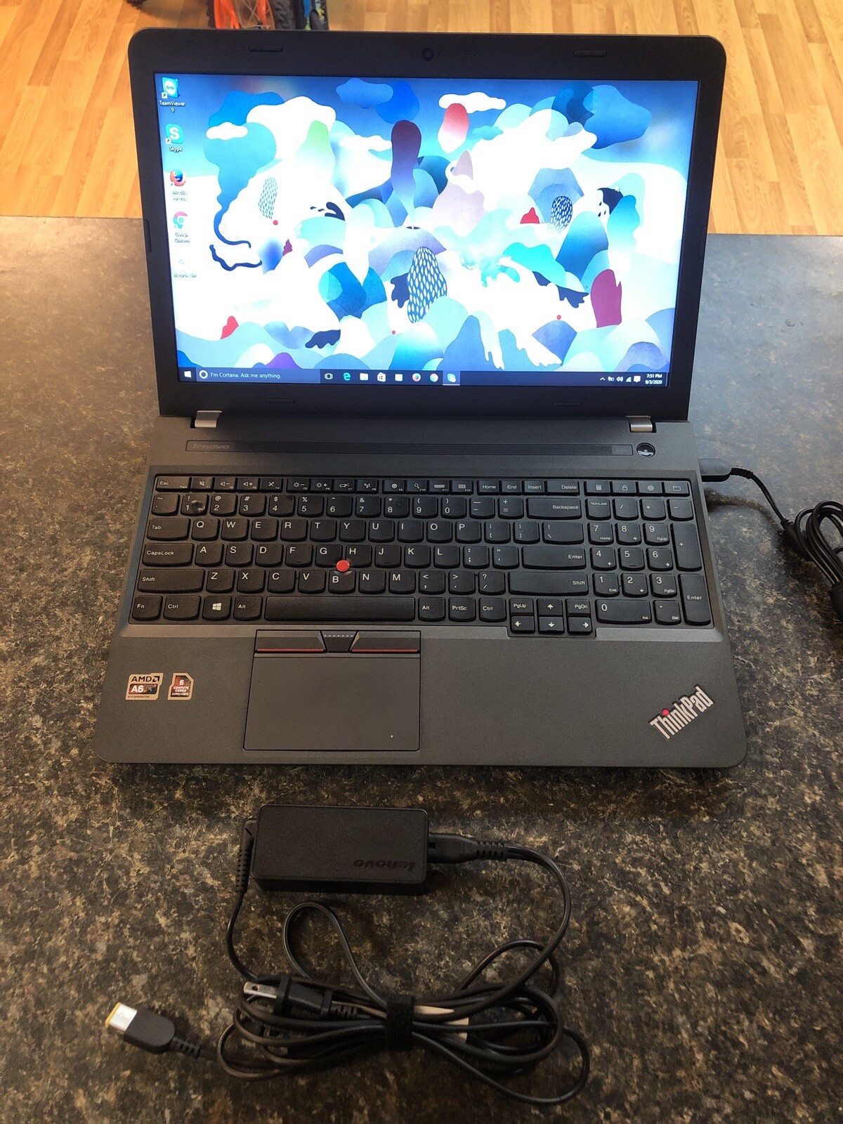 LENOVO THINKPAD E565 Laptop- AMD A6-8500P 1.6 GHz 4GB RAM WIN10 PRO 500GB MINT