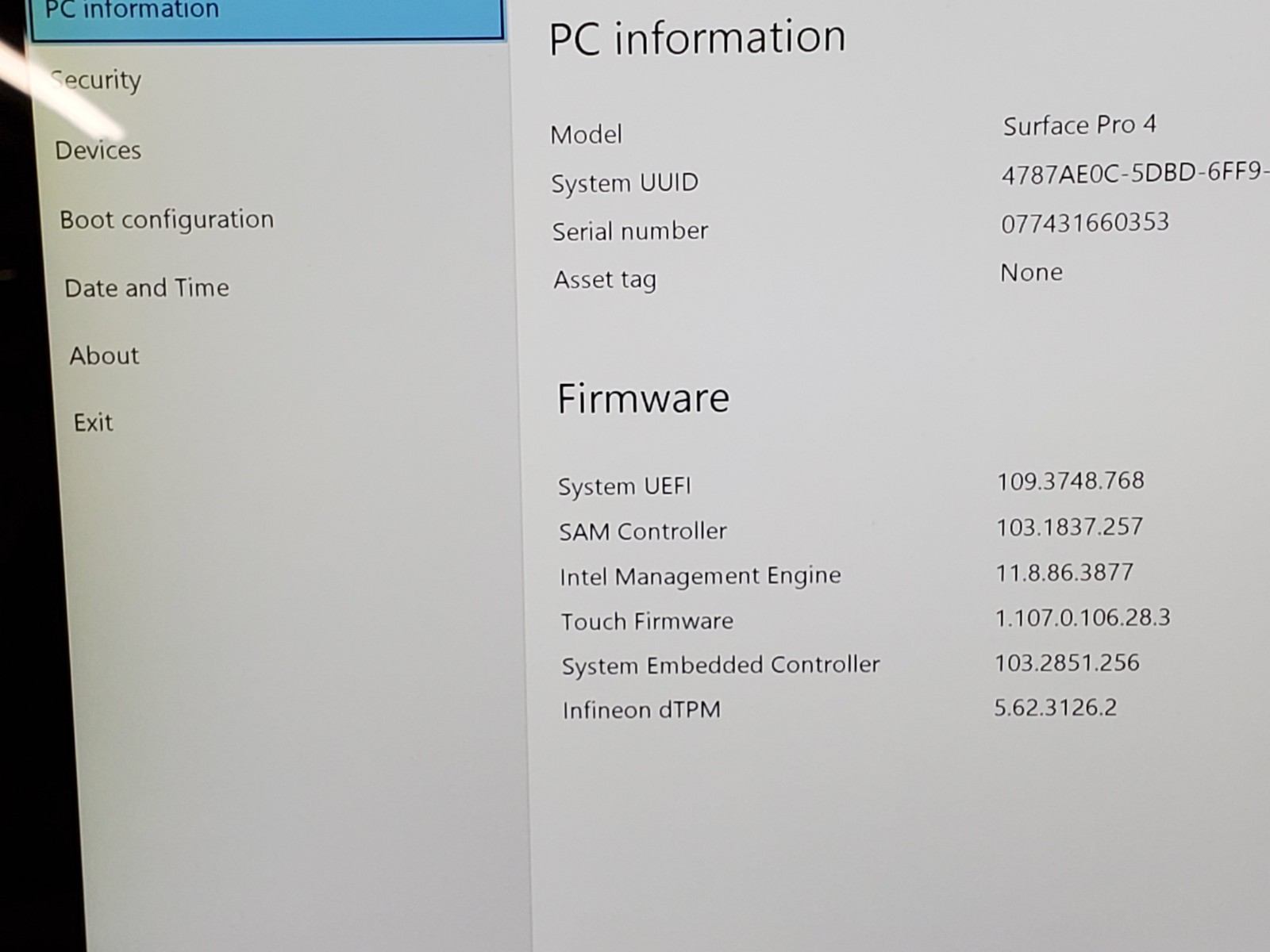 Microsoft Surface Pro 4 i7 6650U 2.20GHz/ 16GB / 512GB SSD #2867
