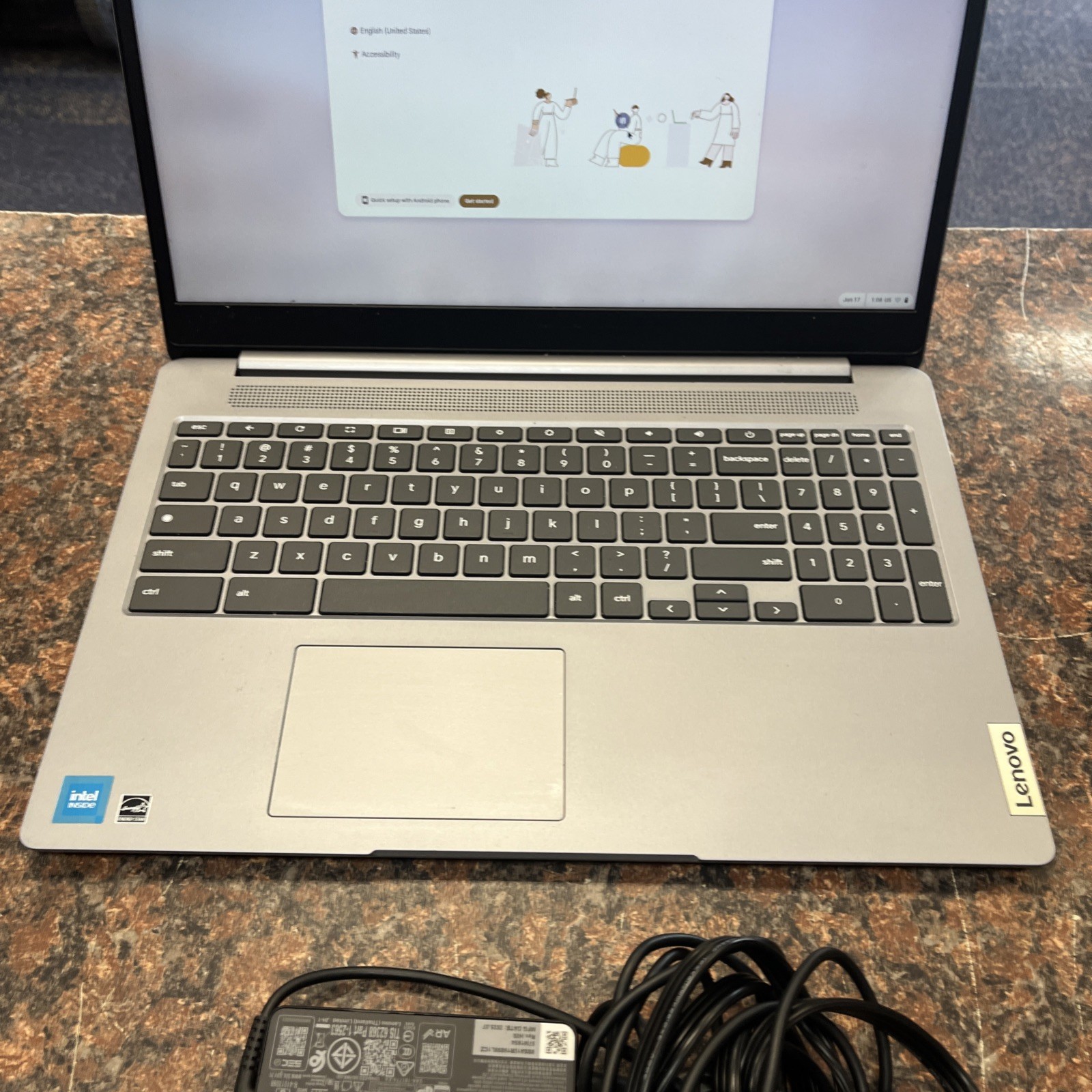Lenovo IdeaPad 3 Chrome 15IJL6– 15.6″ FHD –Celeron N4500–4 GB RAM–64GB eMMC–Gray