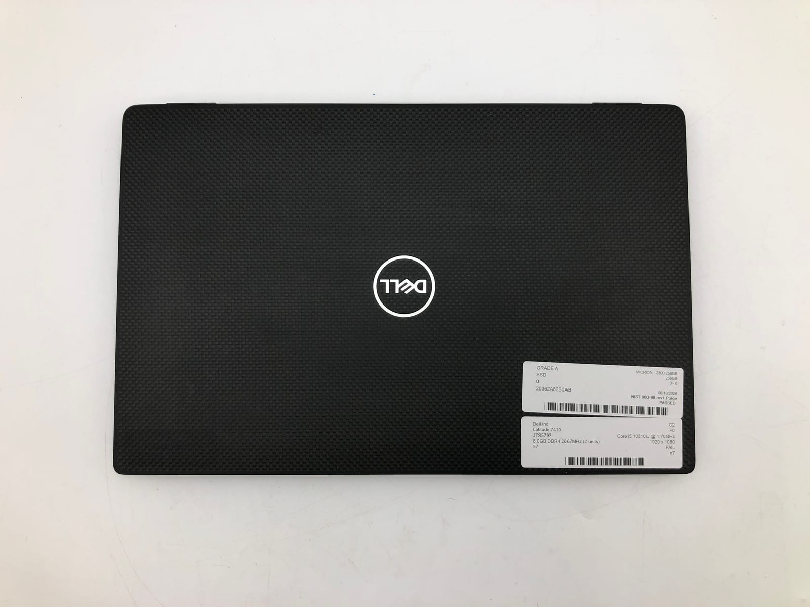 Dell | Latitude 7410 | i5-10310U | 8GB | 256GB NVMe | Win 11 Pro | No Battery