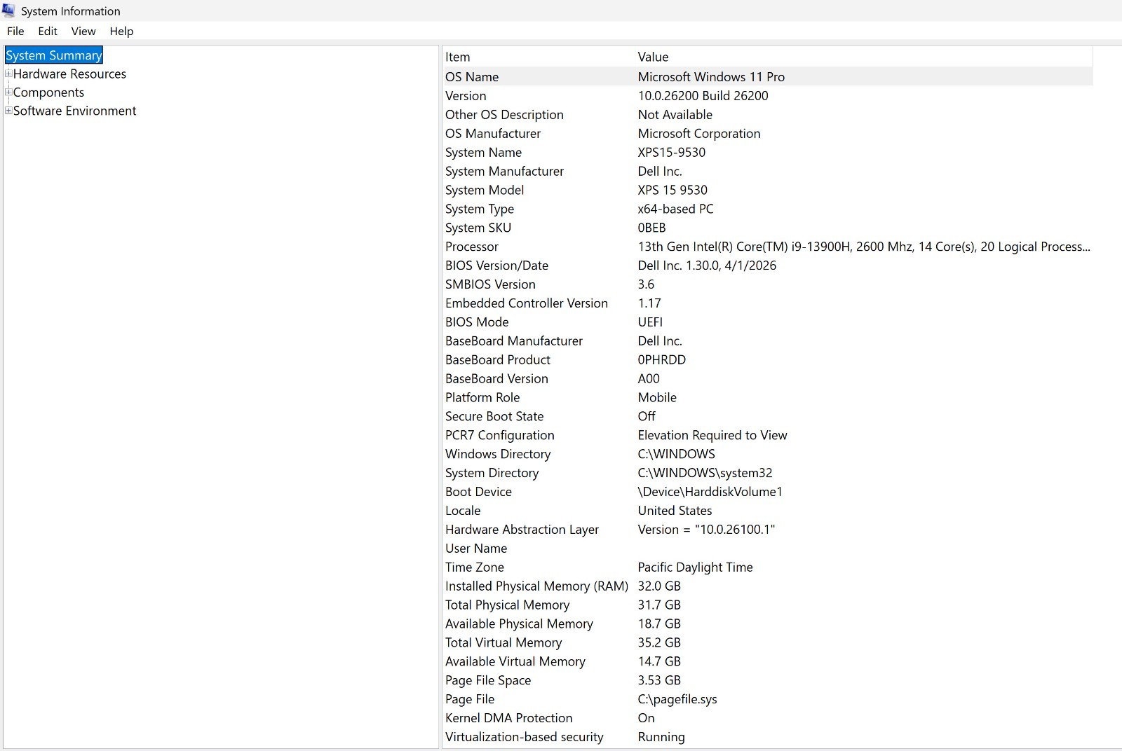 Dell XPS15 9530, i9-13900H, 4070, 32GB, 1TB 990Pro SSD, WD19 Dock , ProSupport +