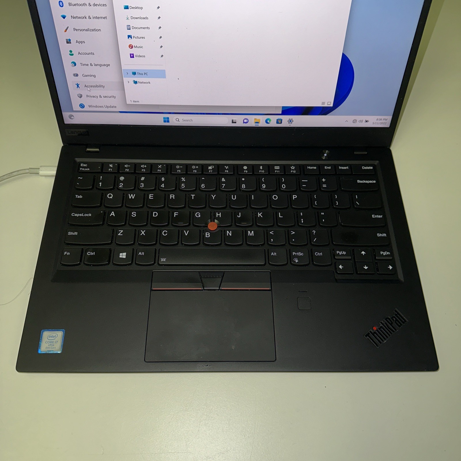 Lenovo ThinkPad X1 Carbon Gen 6 i7‑8650U 16GB RAM 512GB SSD Windows 11 Pro