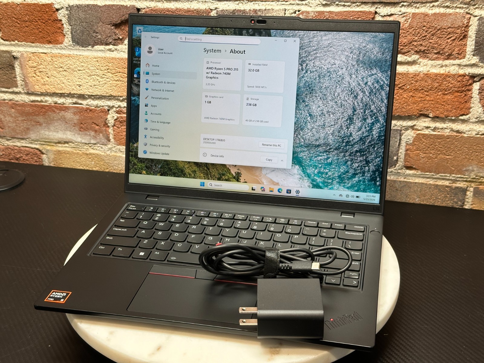 Lenovo ThinkPad L14 Gen 6 14″ AMD Ryzen 5 Pro 215 32 GB RAM 256GB SSD – Fair