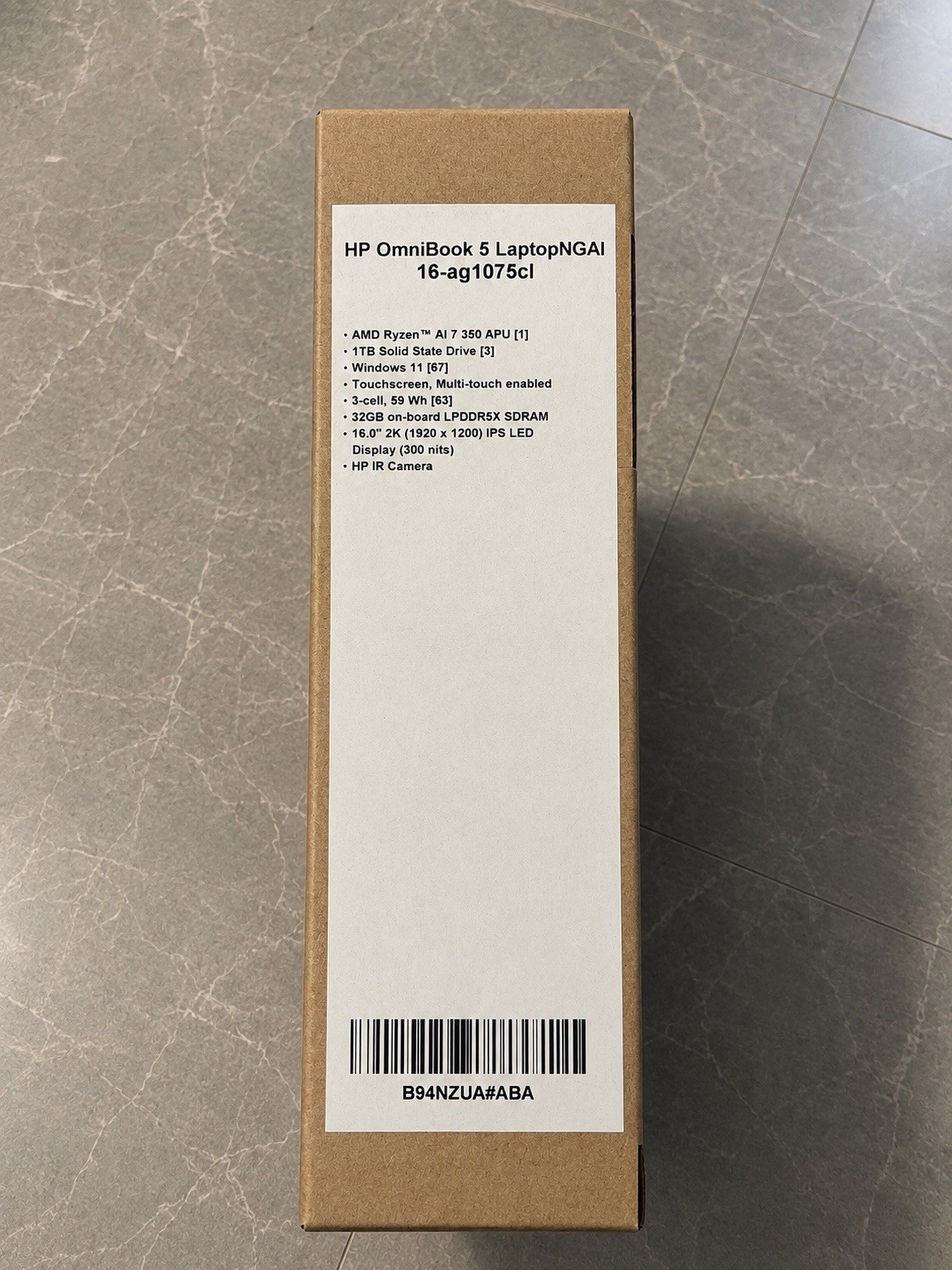HP OmniBook 5 16-ag1075cl 16” 2K Touch Ryzen AI 7 350 32GB 1TB SSD New