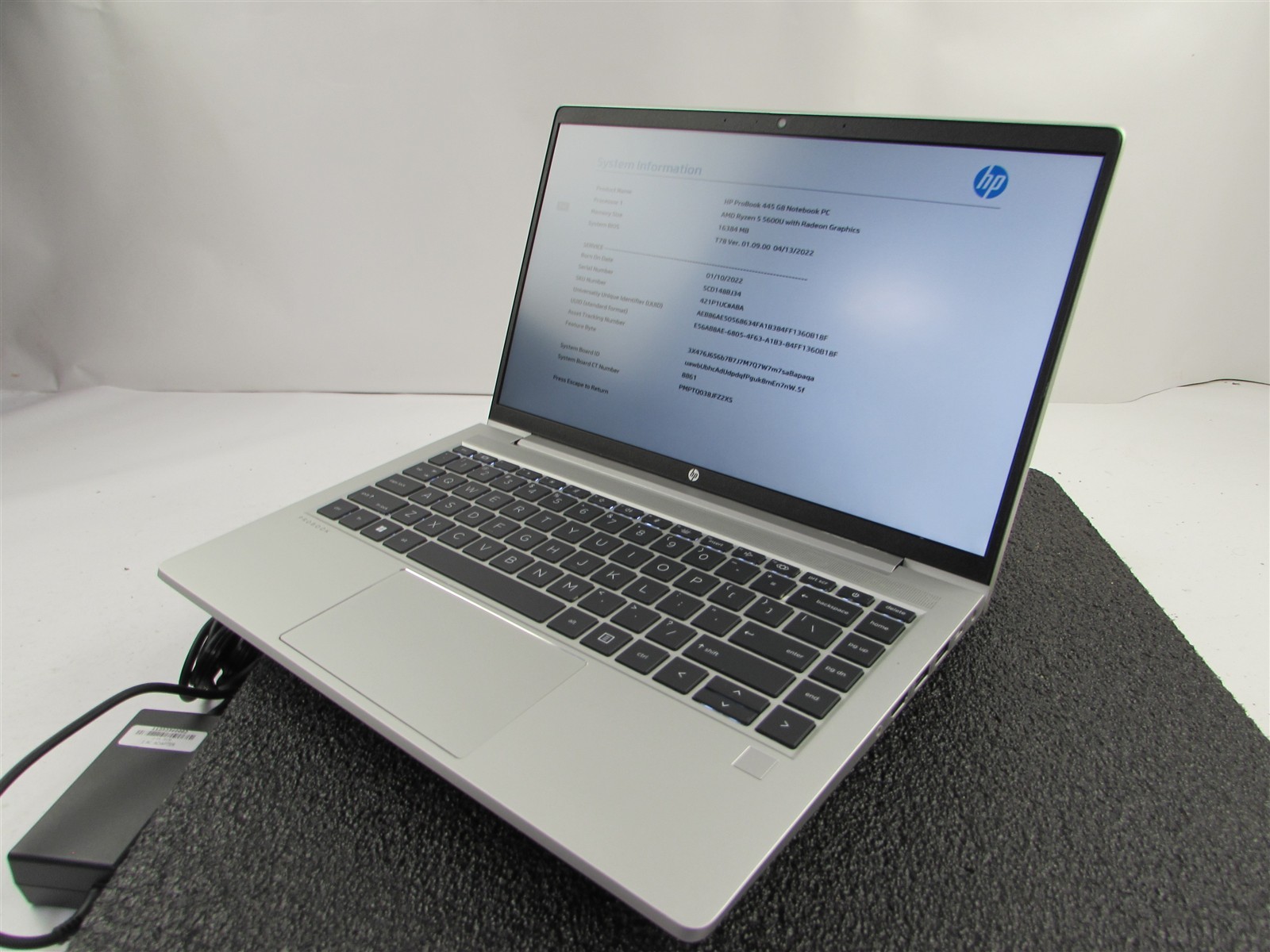 HP PROBOOK 445 (G8) FHD AMD RYZEN 5 5600U 512GB SSD 16GB RAM AMD GPU WIN 11 PRO