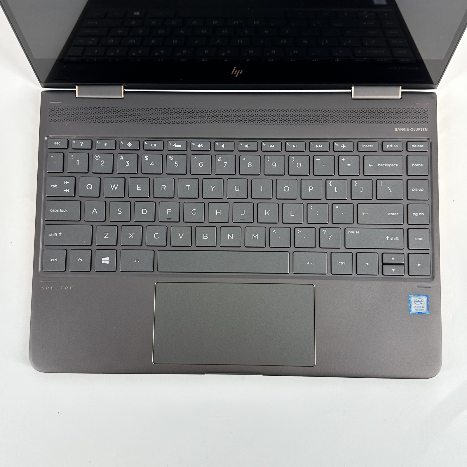 HP Spectre 13 x360 Gray 4K TOUCH i7-7500U 2.70GHz 16GB 512GB SSD Good WHITE SPOT
