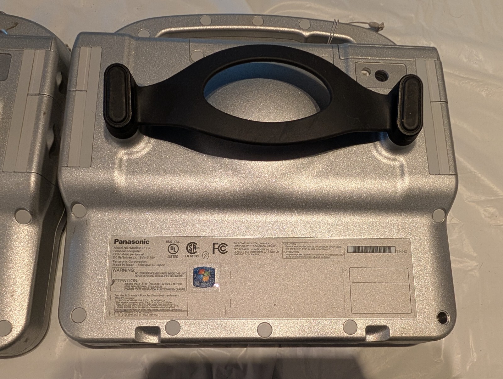 Lot Of 2 Panasonic CF-H2 With 1 Charger Stand ,Working (See Description)