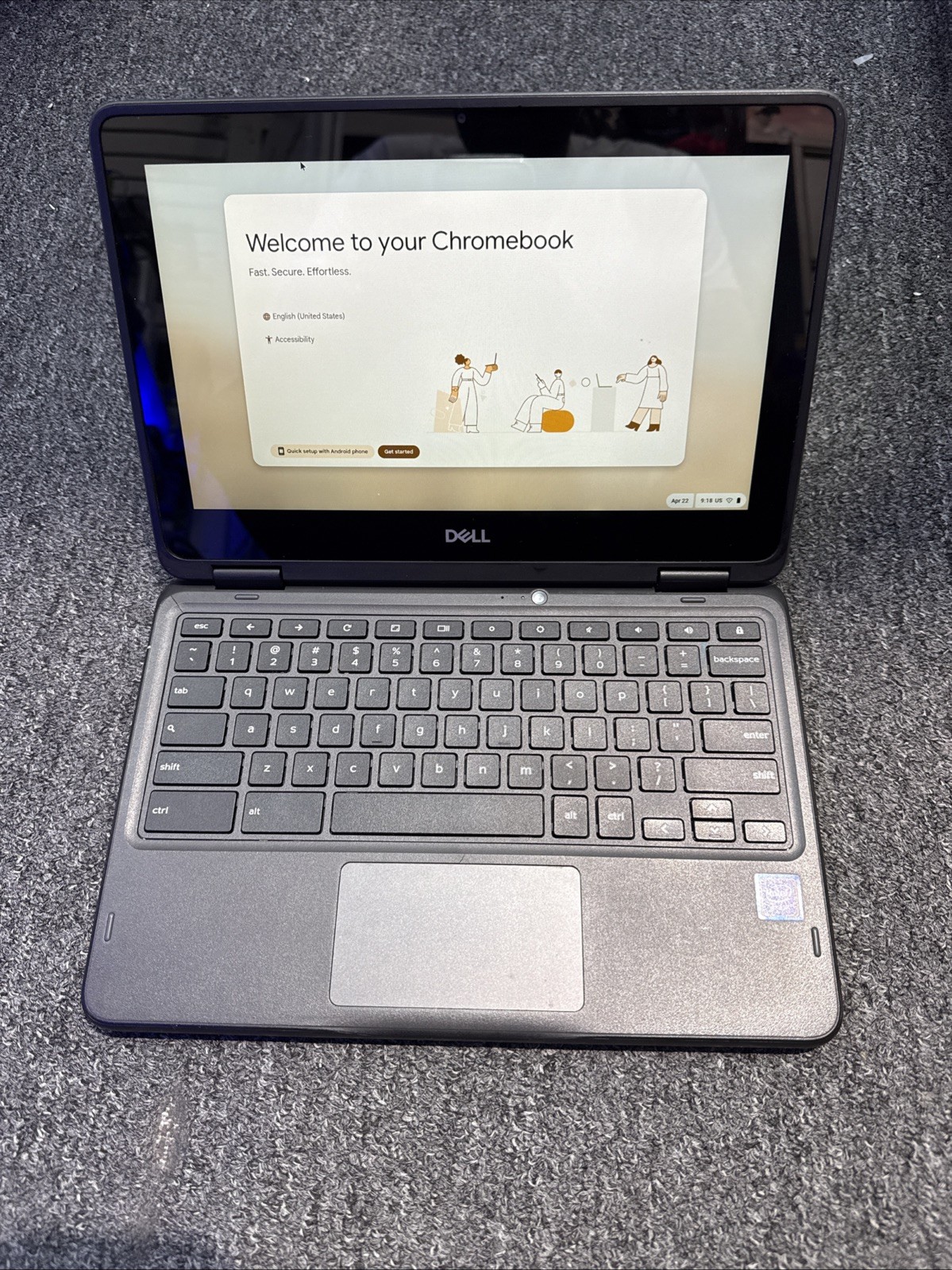 Dell Chromebook 3100 2-in-1 11.6″ Touchscreen Laptop 4GB RAM 32GB SSD WiFi Webca