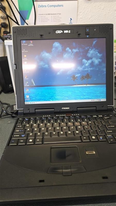 Vintage Military General Dynamics Itronix GoBook IX600 Laptop Windows XP working