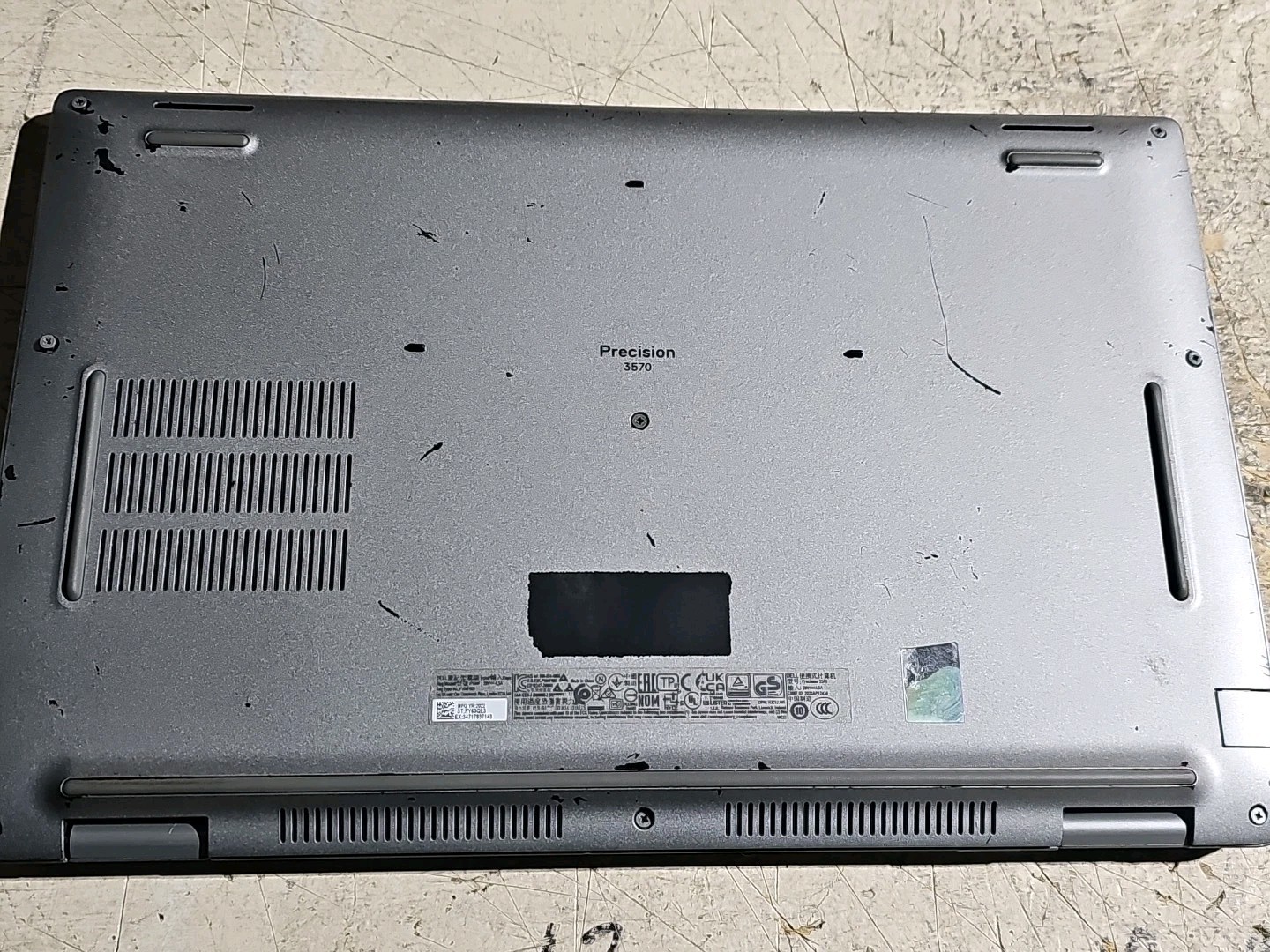 Dell Precision 3570 i5-1245U 12th Gen NVIDIA GPU NO HD/RAM OR AC #t87