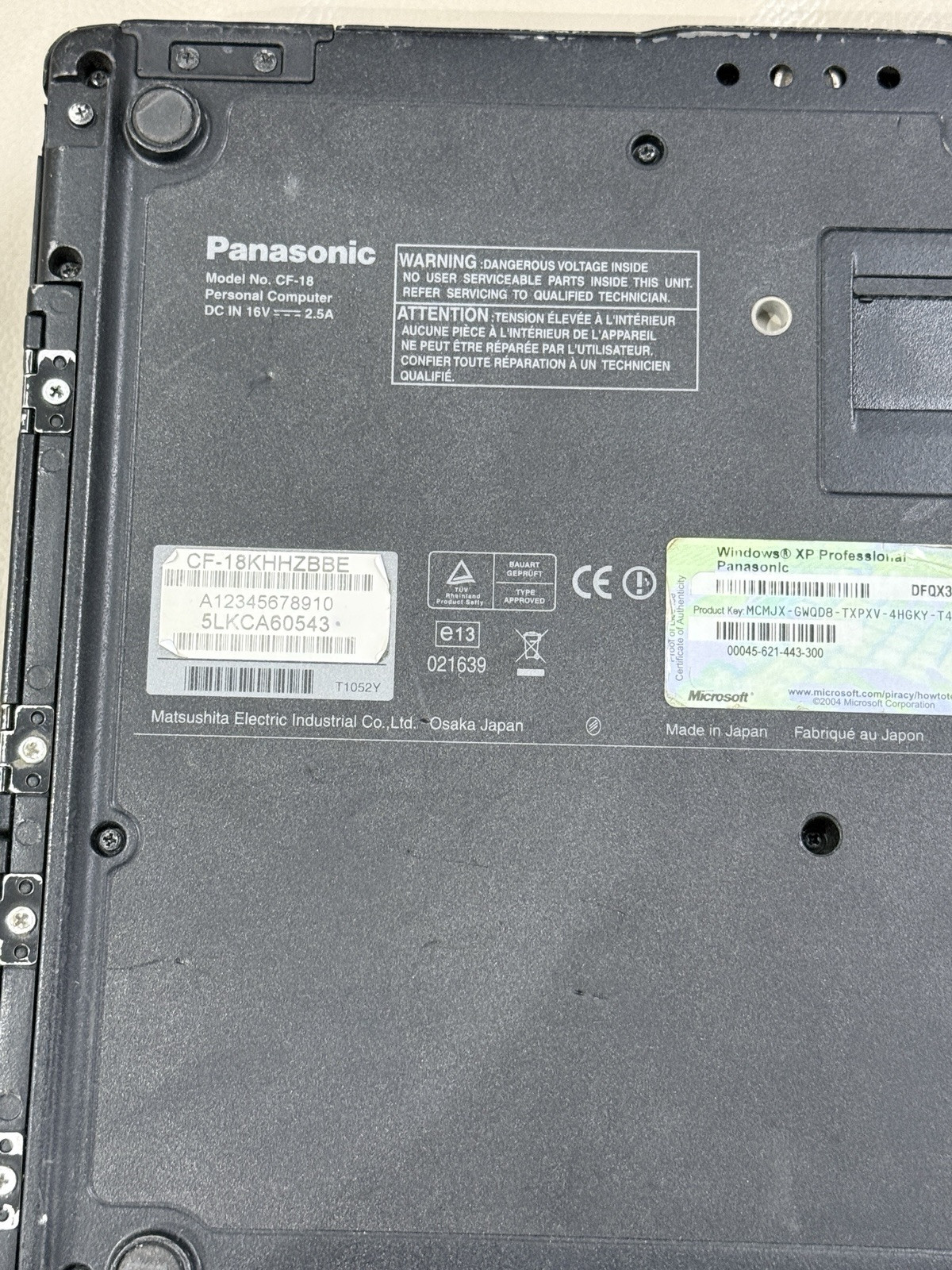 Panasonic CF-18 Tough Book Spares And Repairs