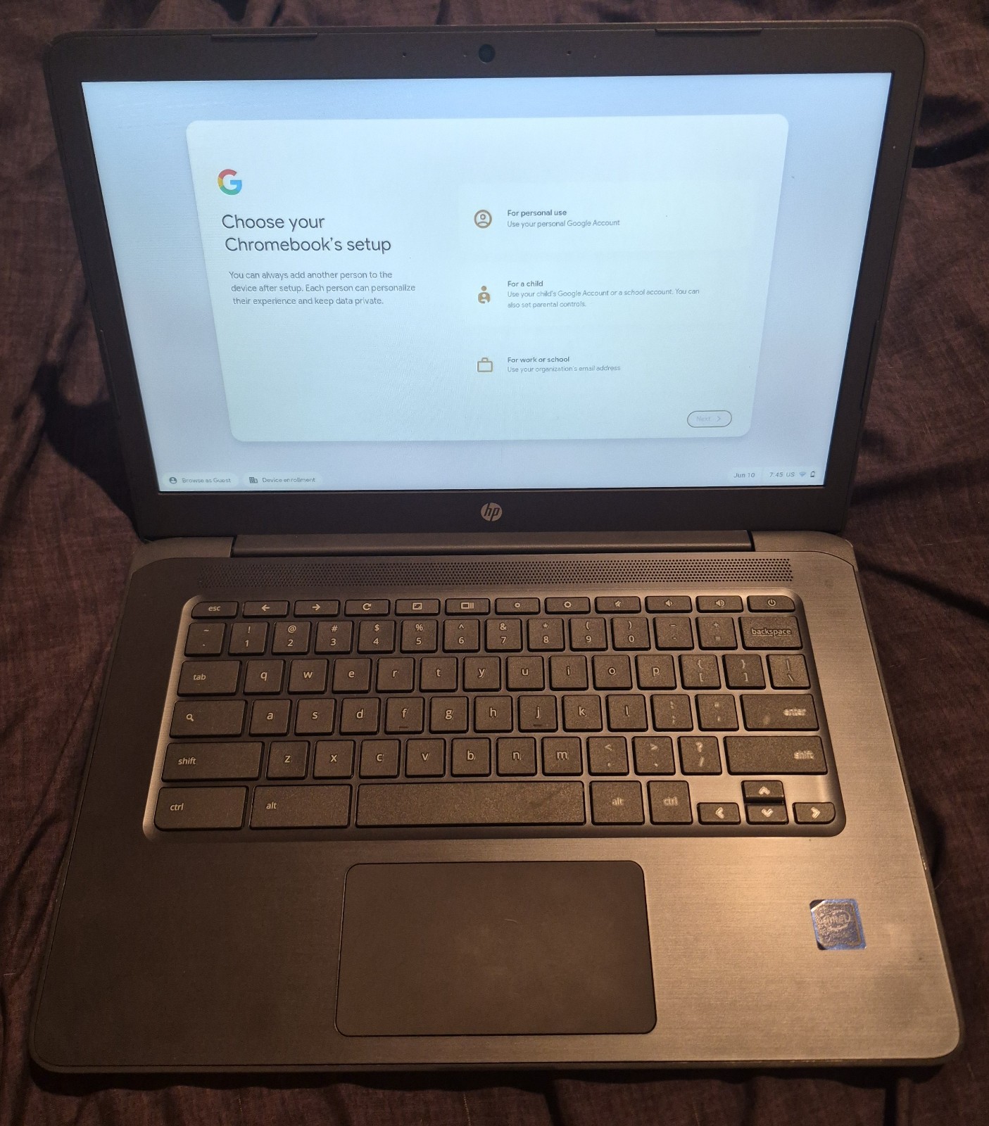 HP Chromebook 14 G5