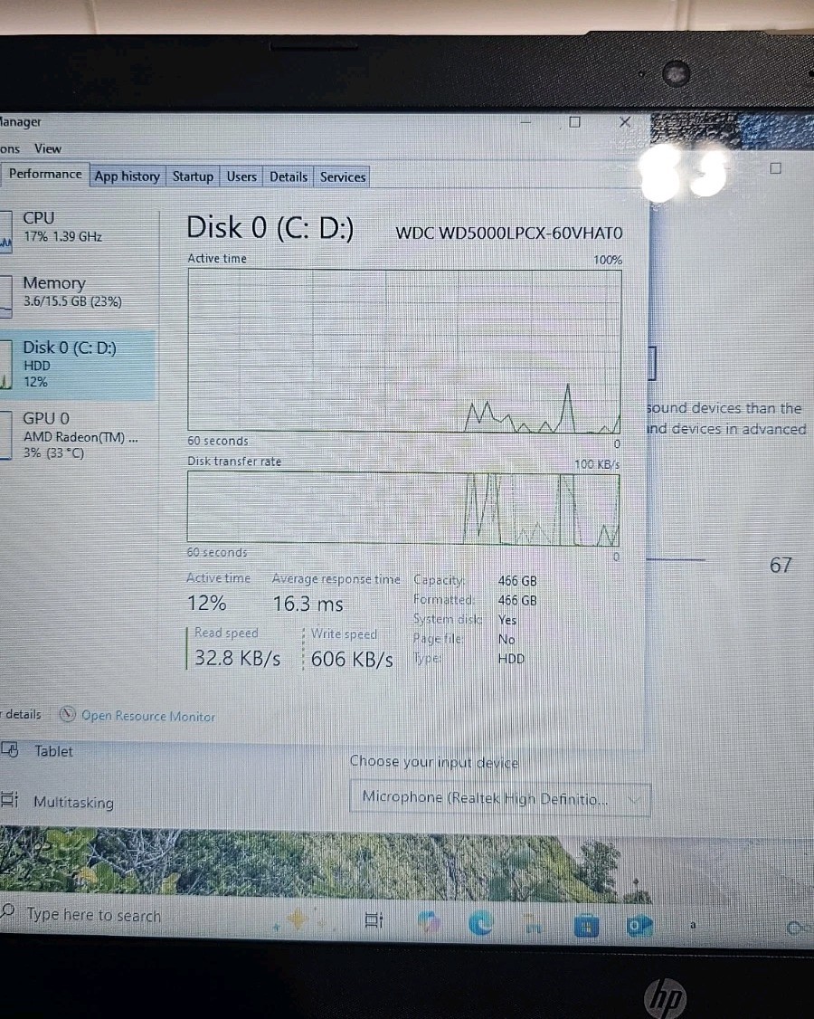 HP Pavilion TPN-C130 AMD A6-9220 2.50GHz 16GB 466GB HDD 15.6″ WIN 10 Home