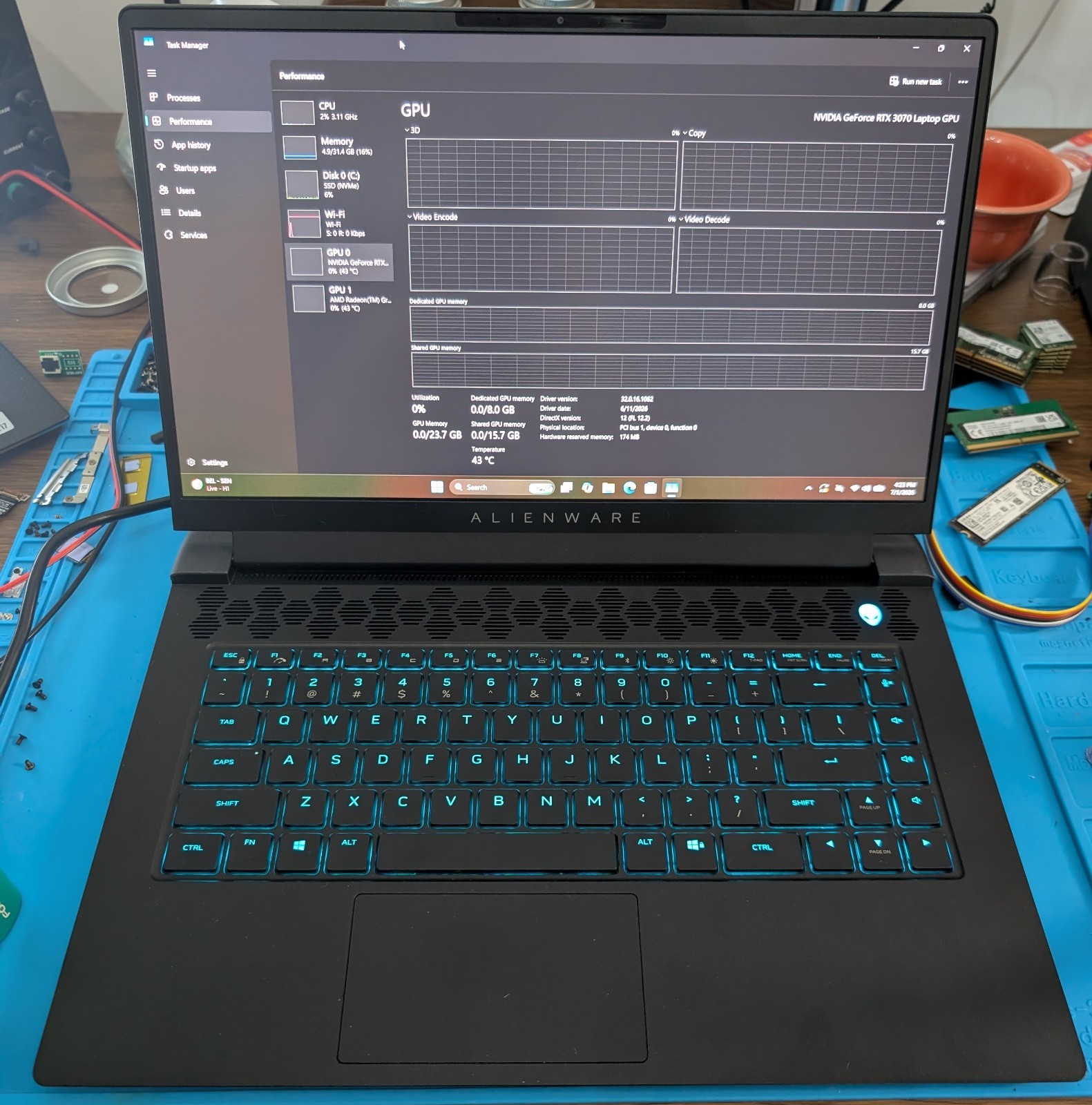 Dell Alienware M15 R5 Ryzen 9 5900HX 32GB 512GB RTX 3070 Win11 Pro