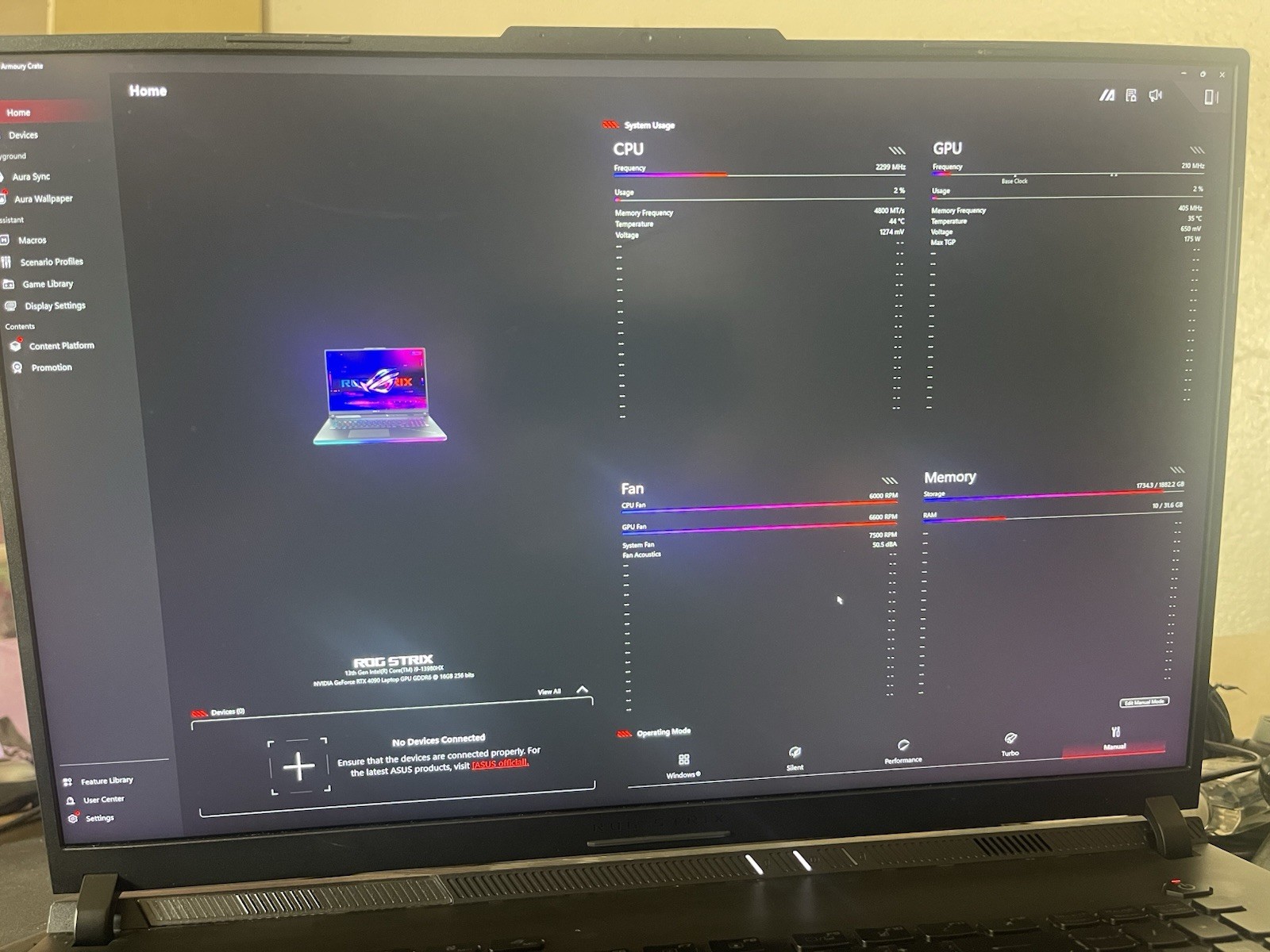 Asus Scar 18 RTX 4090 Gaming laptop/notebook
