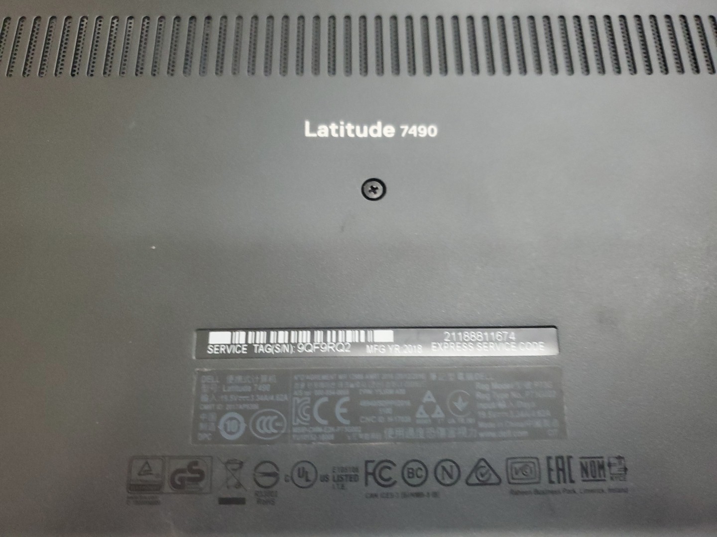 Dell Latitude 7490 14″ Touch (Intel Core i5-8350U, 16GB 256 GB SSD) 121925-2